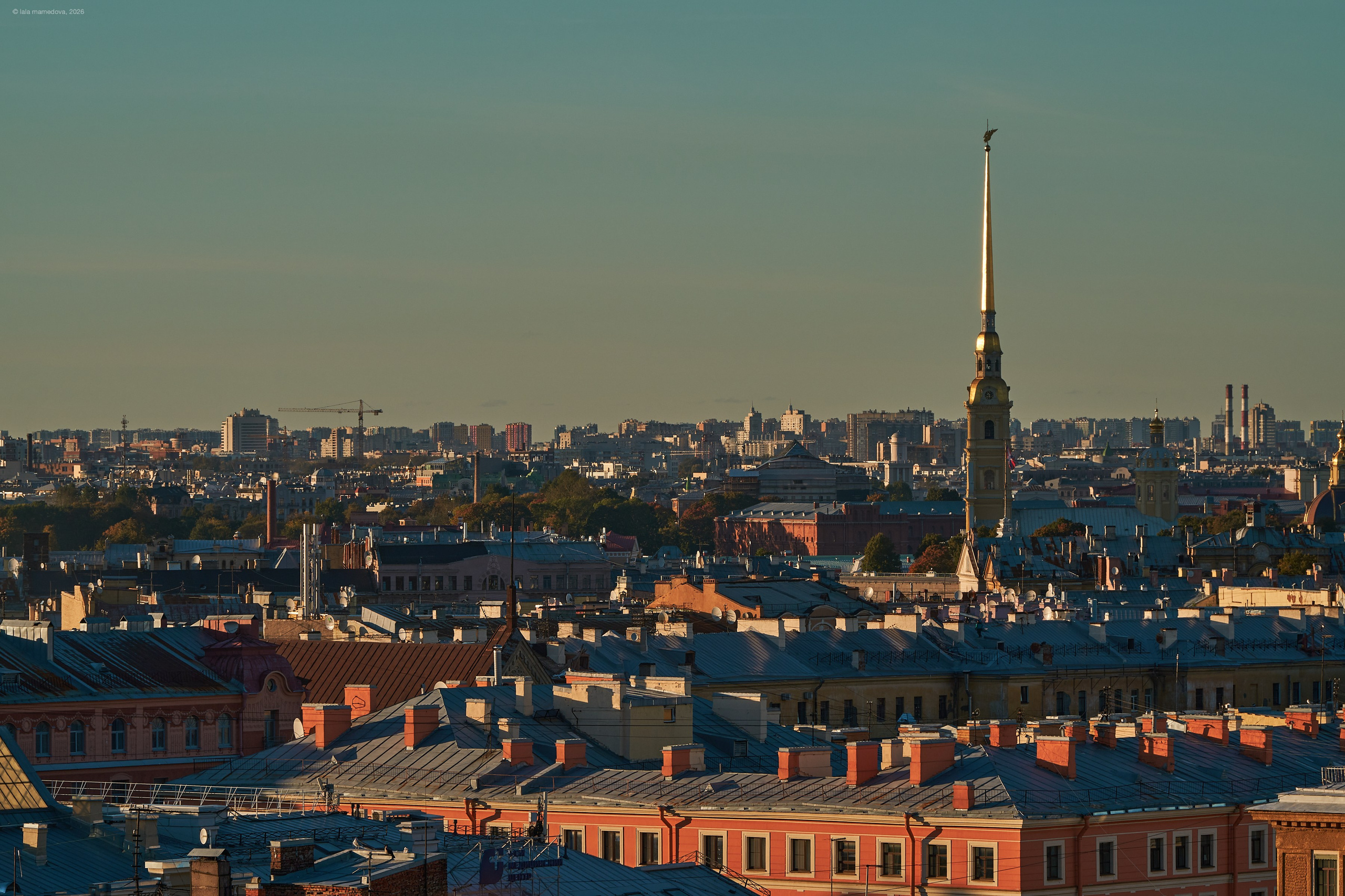 The view from the observation deck of the City Duma Tower | St. Petersburg. Фотограф
