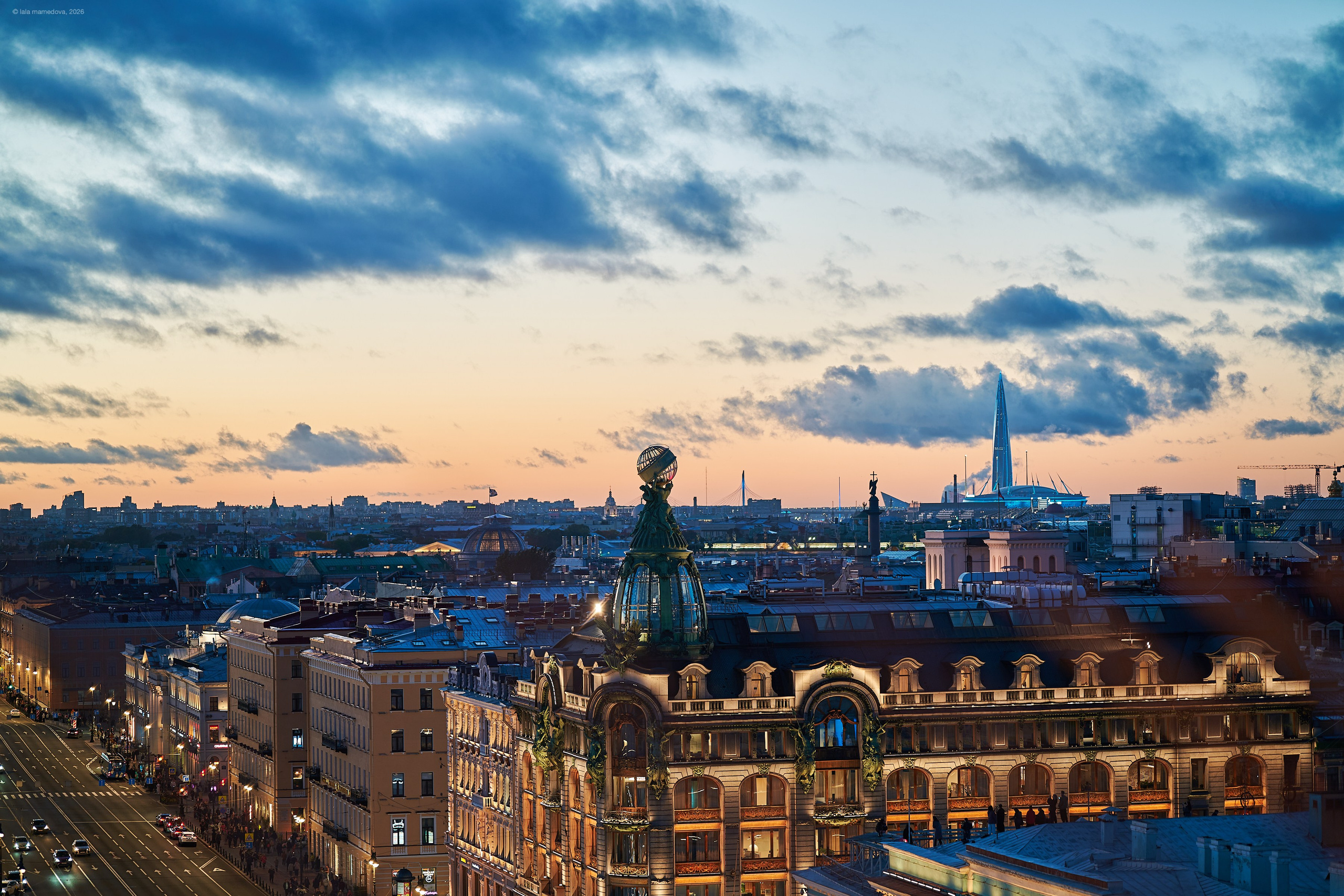 The view from the observation deck of the City Duma Tower | St. Petersburg. Фотограф