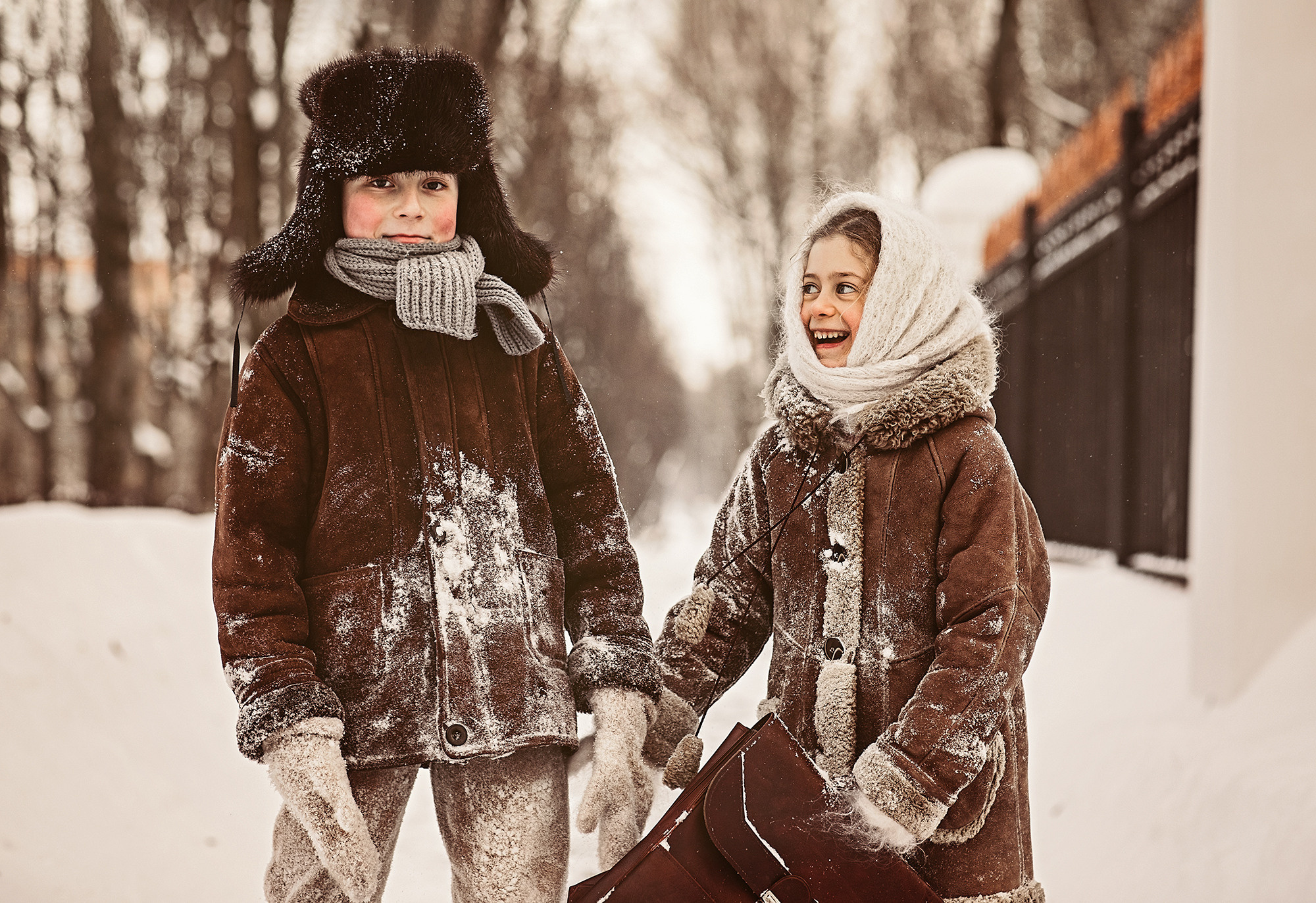 Зимой весело. Женский семейный фотограф Тула Москва Захарова Анна