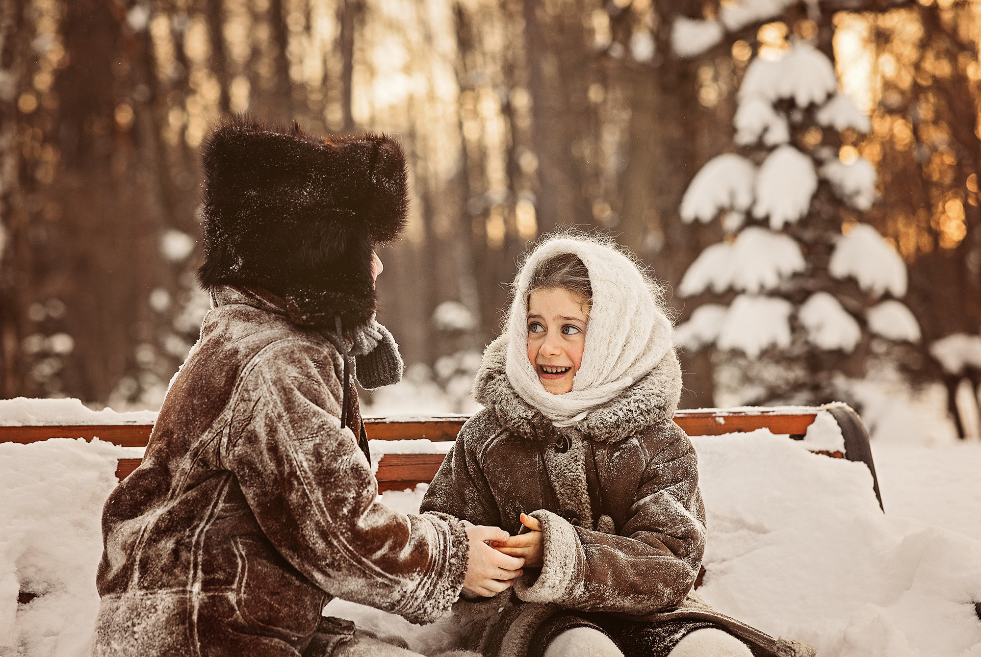 Зимой весело. Женский семейный фотограф Тула Москва Захарова Анна