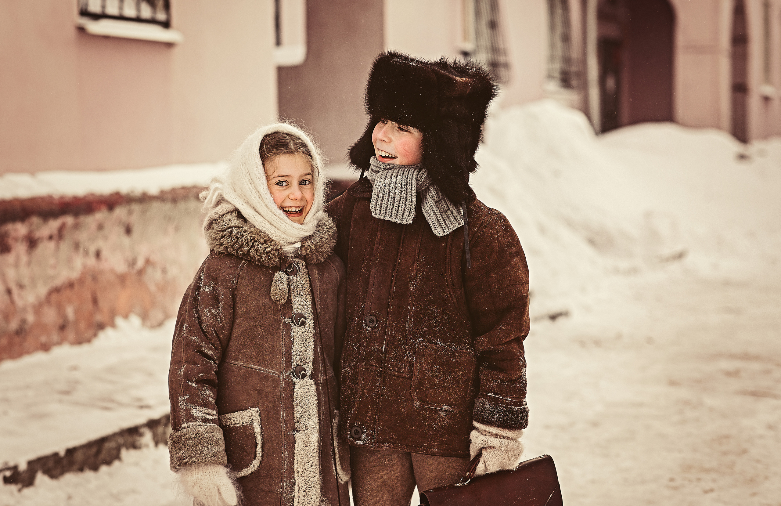 Зимой весело. Женский семейный фотограф Тула Москва Захарова Анна
