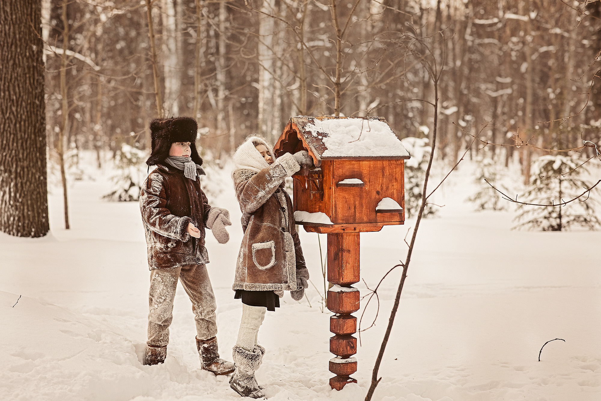 Зимой весело. Женский семейный фотограф Тула Москва Захарова Анна