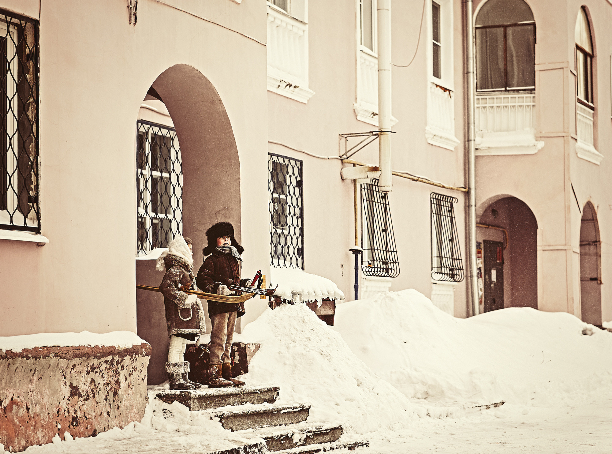 Зимой весело. Женский семейный фотограф Тула Москва Захарова Анна