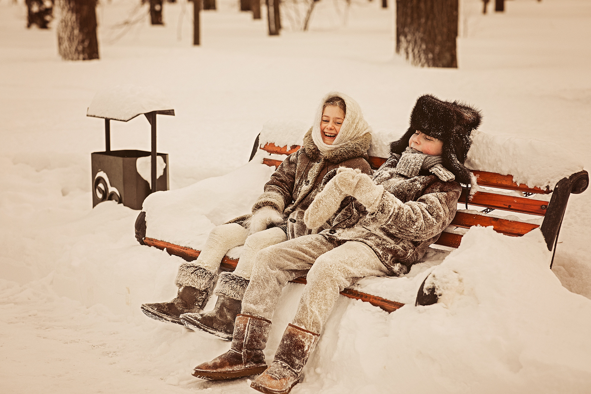 Зимой весело. Женский семейный фотограф Тула Москва Захарова Анна