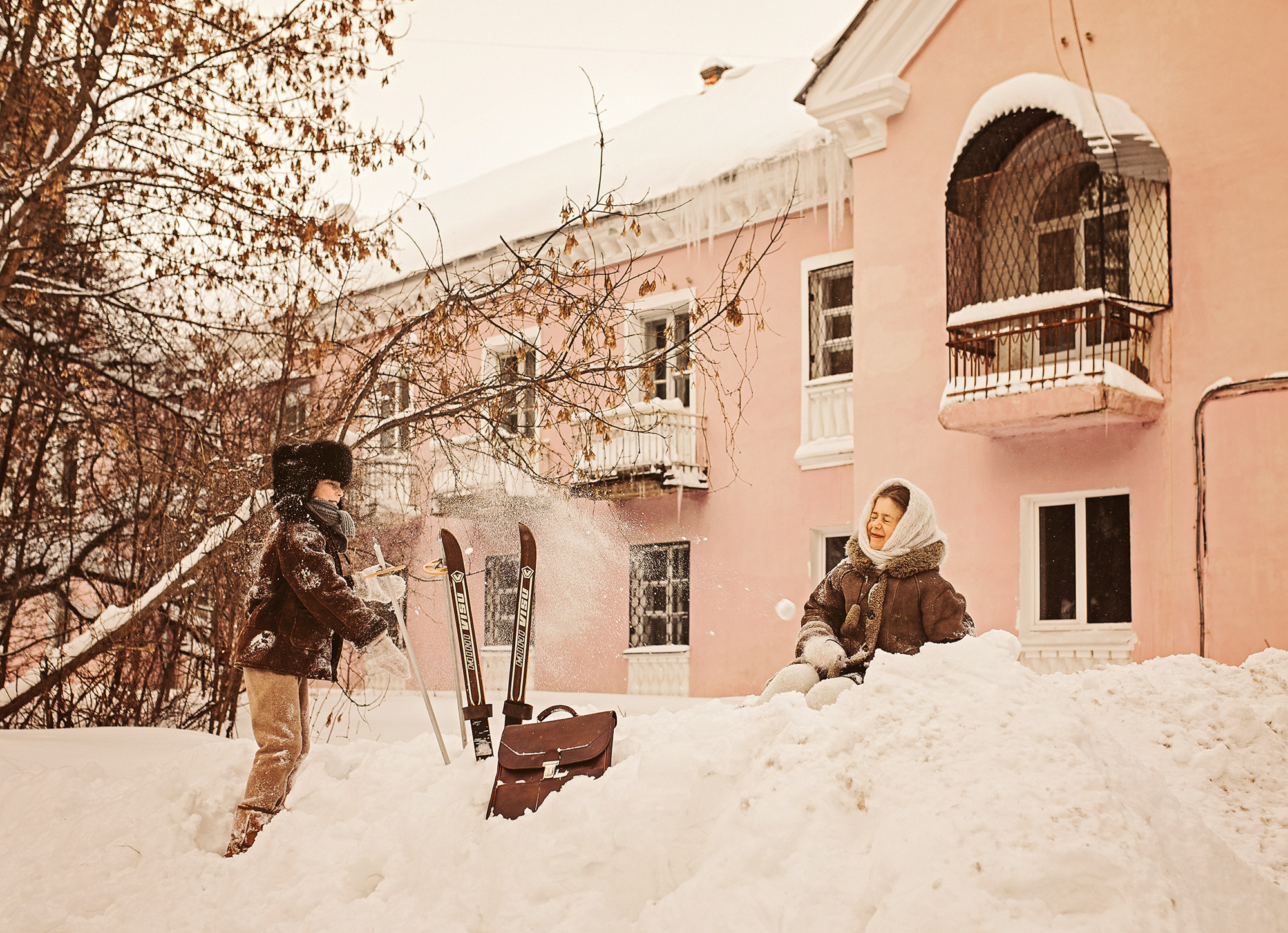Зимой весело. Женский семейный фотограф Тула Москва Захарова Анна