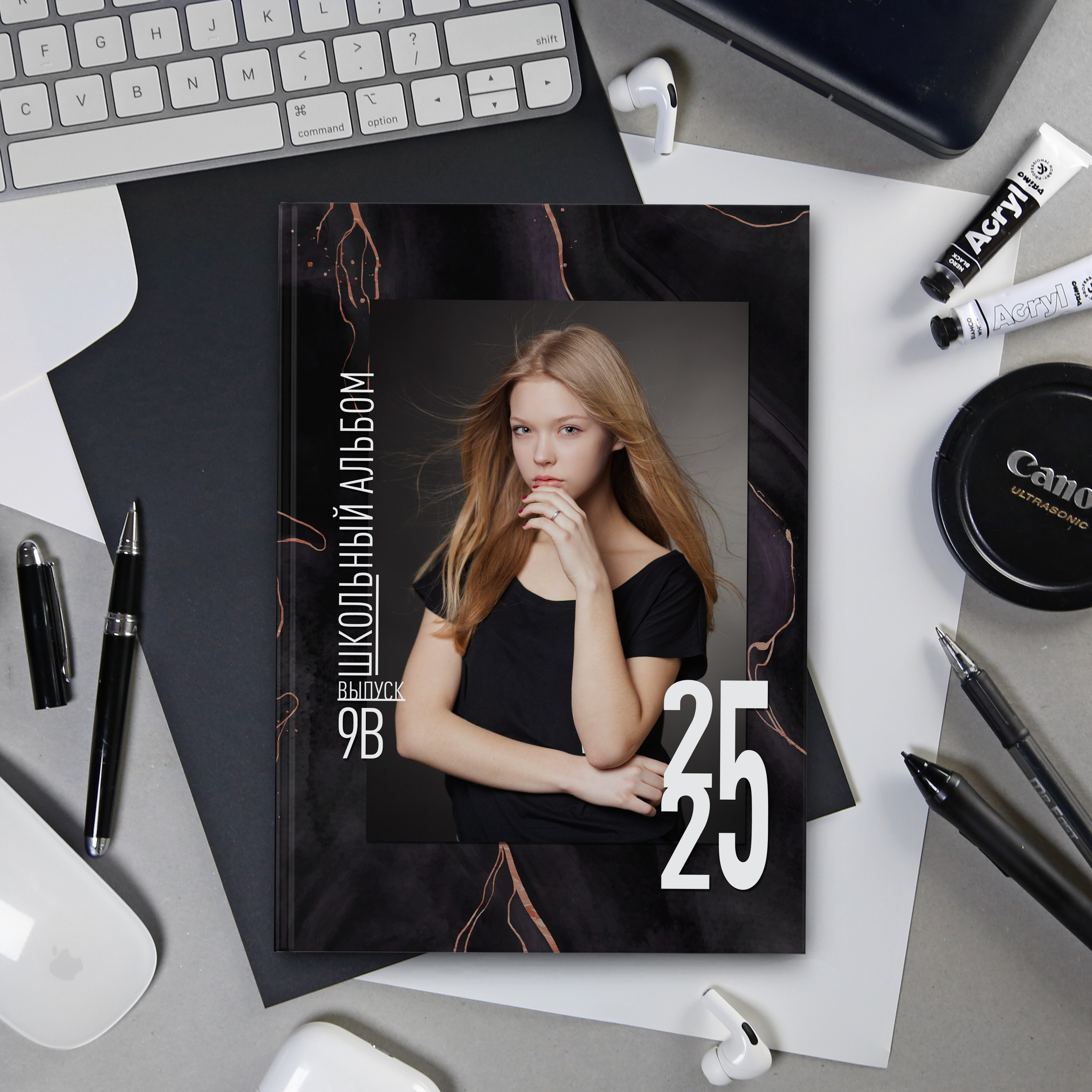 Marble_Dark макет школа книги. Николаева Виктория ваш фотограф в детский сад и школу