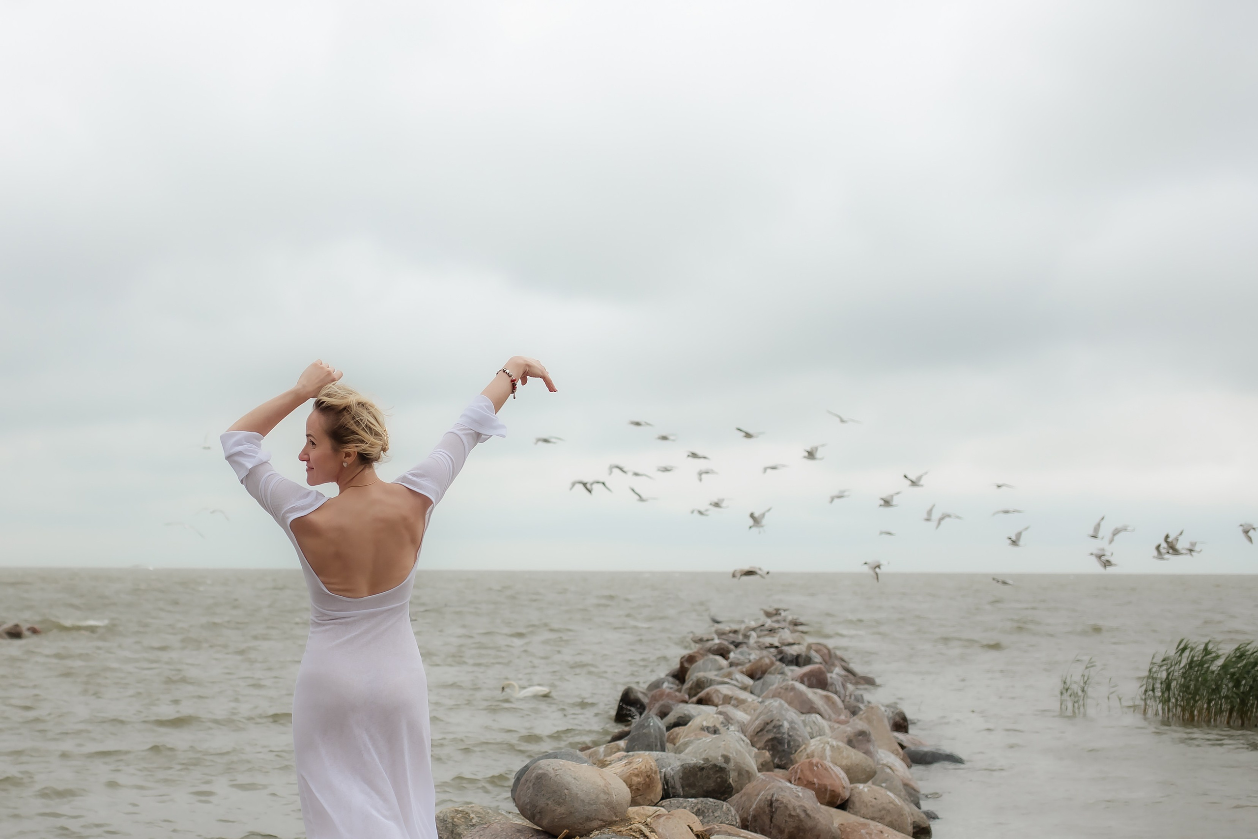 Катя. Маяк в Заливино. Фотограф в Калининграде Решетникова Алина