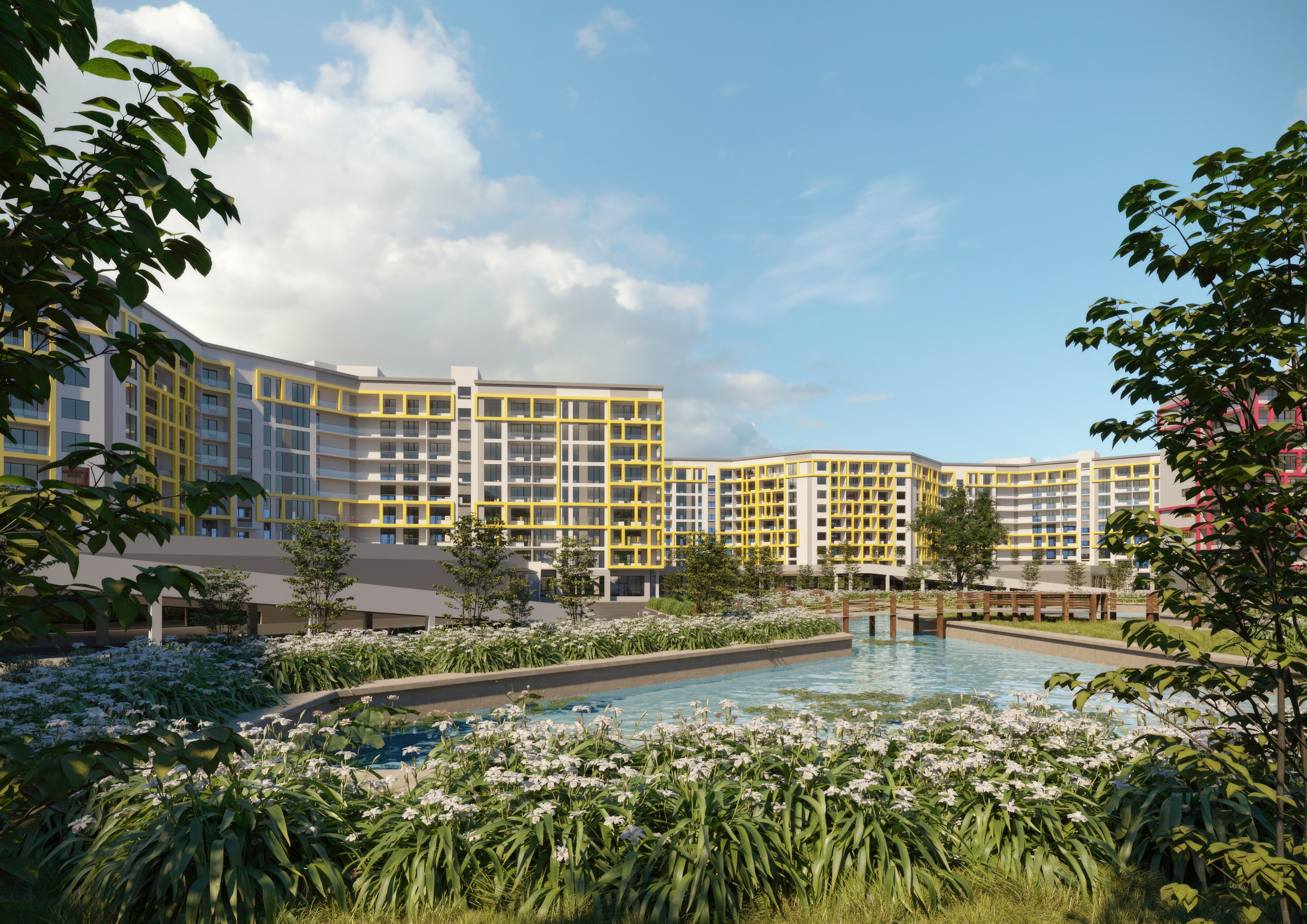 Жилой квартал — 3D-визуализация архитектуры и благоустройства. 3Д Визуализация Интерьера и Архитектуры