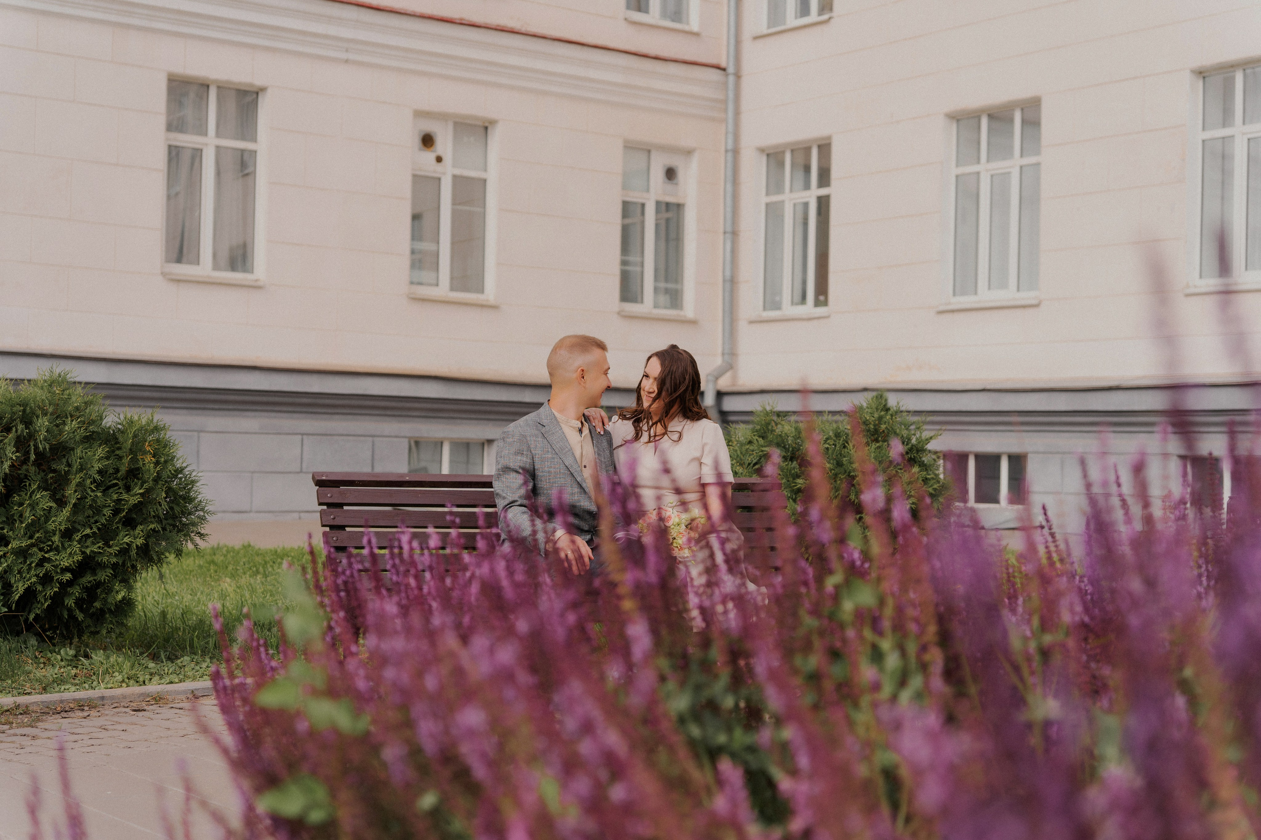 Съемка на улице после росписи