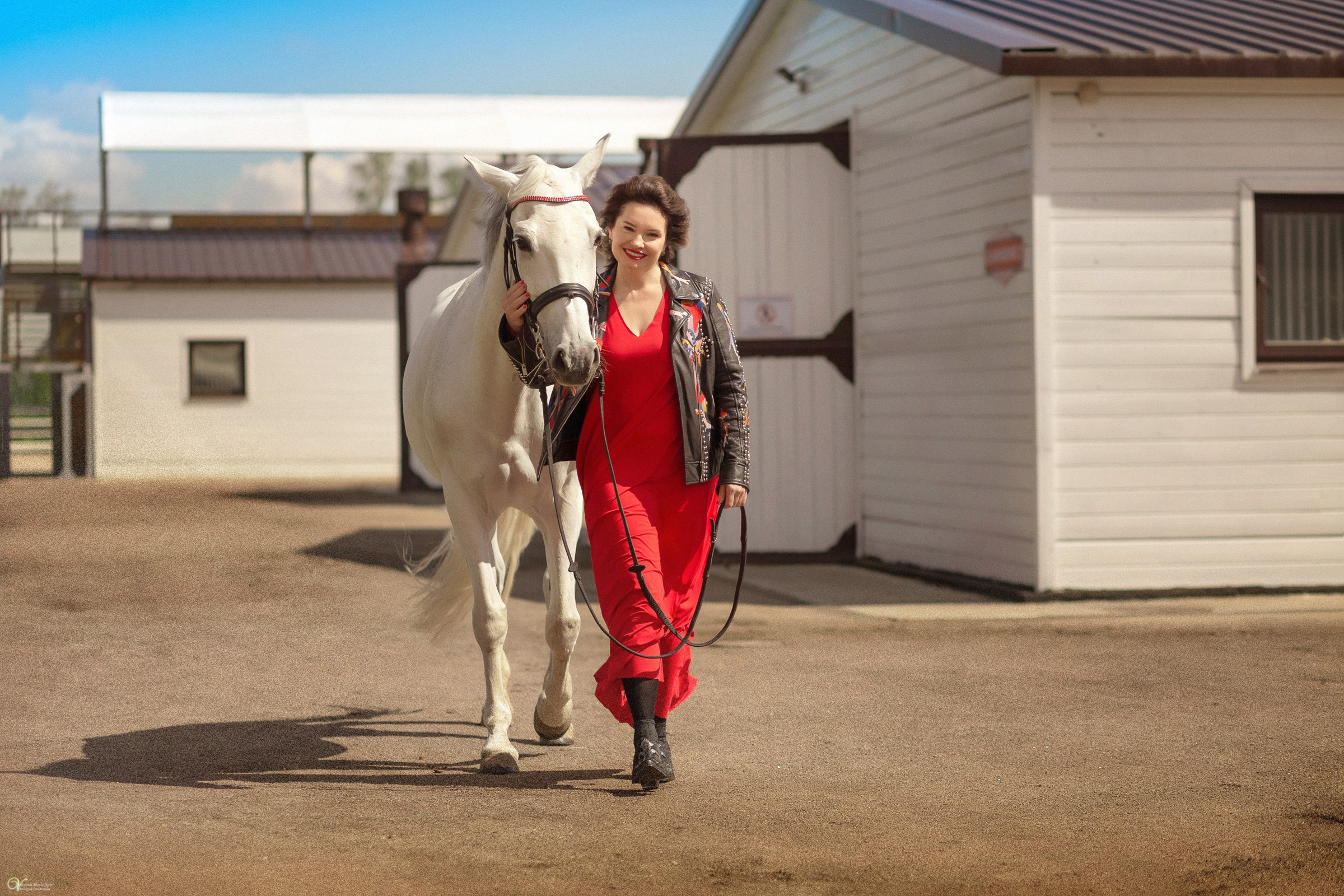 Галина и ее лошадь Сказка. Фотограф женский и мужской портрет Санкт-Петербург