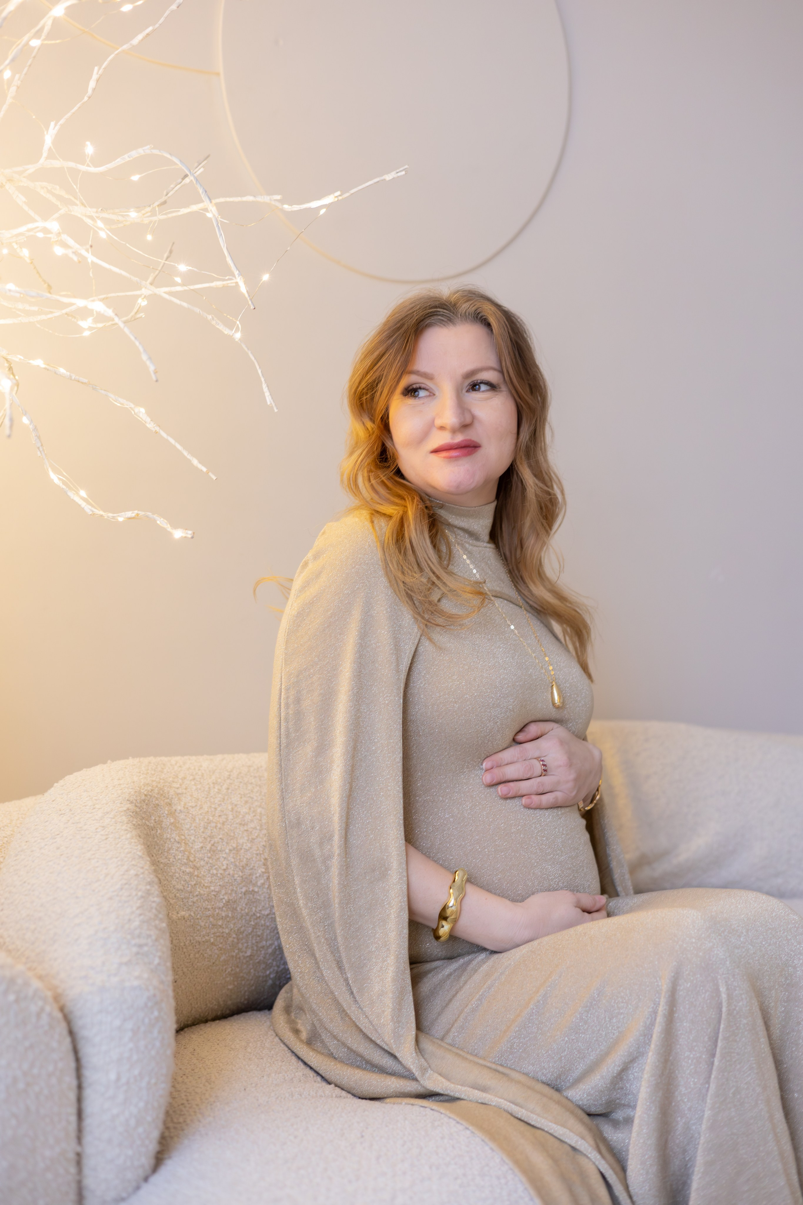 Беременность — Анна в новогодней студии. Свадебный и семейный фотограф в Санкт-Петербурге Макеева Наталья