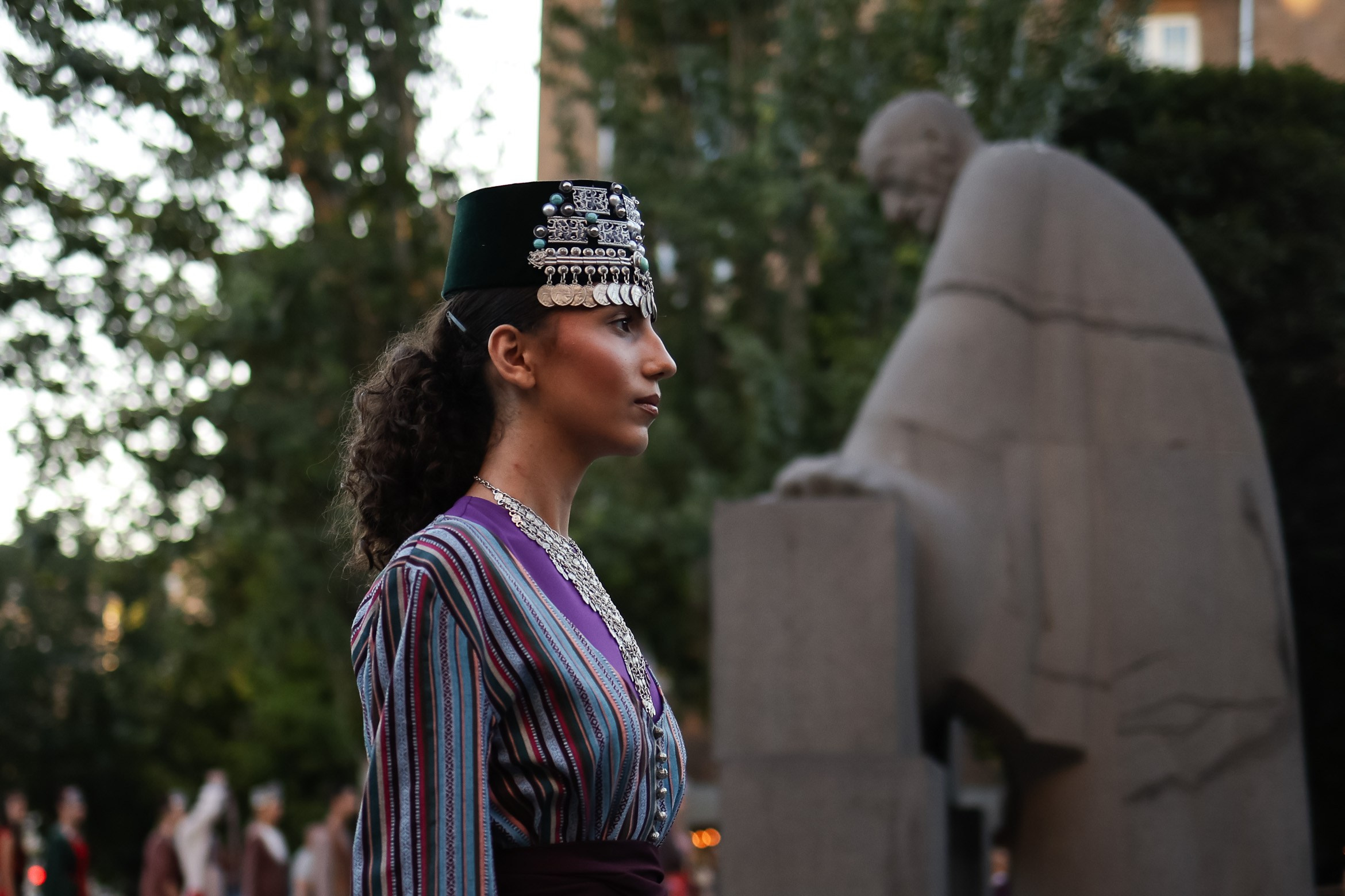 Armenian national dress and dance. Press photo