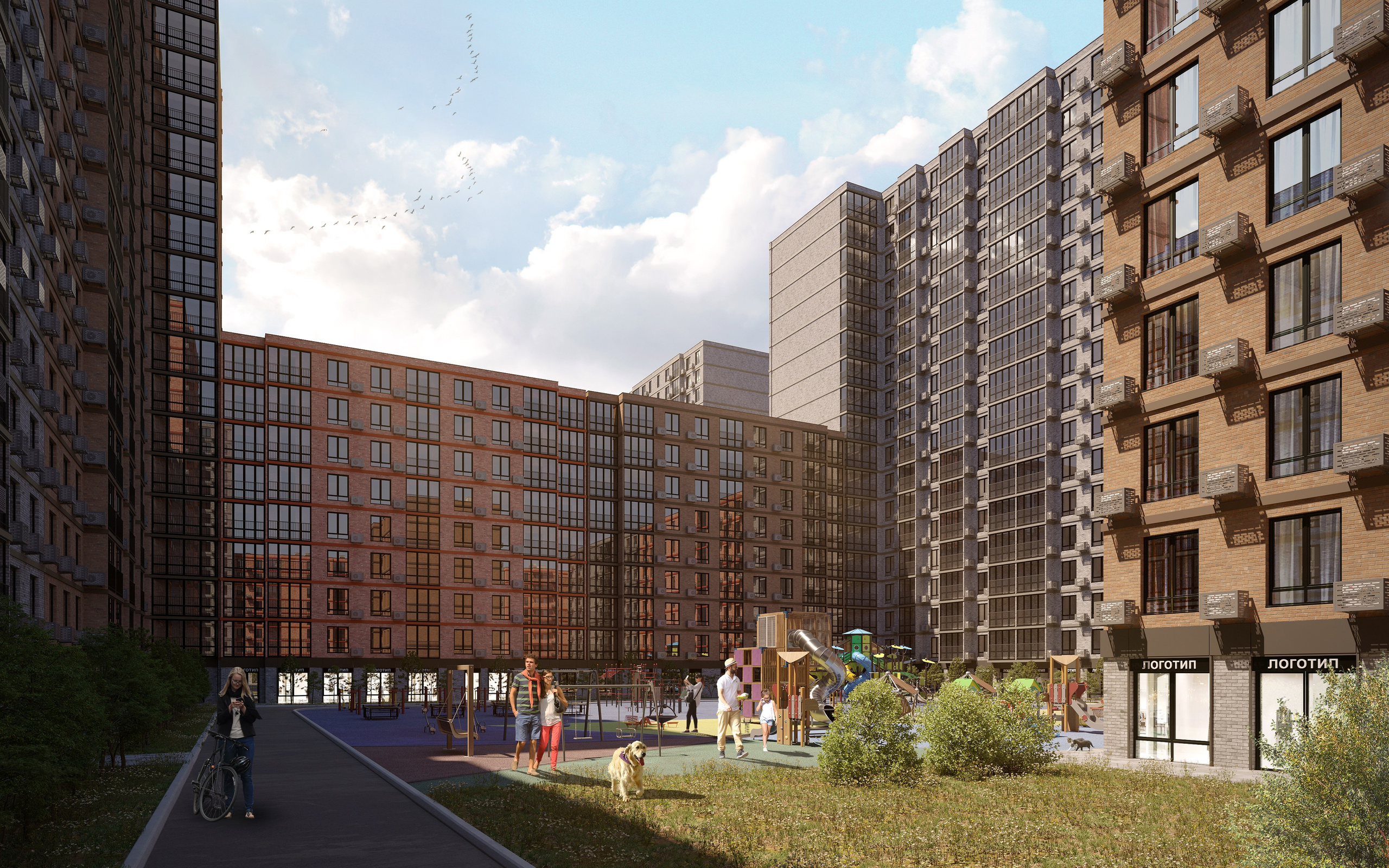 Жилой комплекс в Краснодаре — визуализация современной архитектуры. 3Д Визуализация Интерьера и Архитектуры