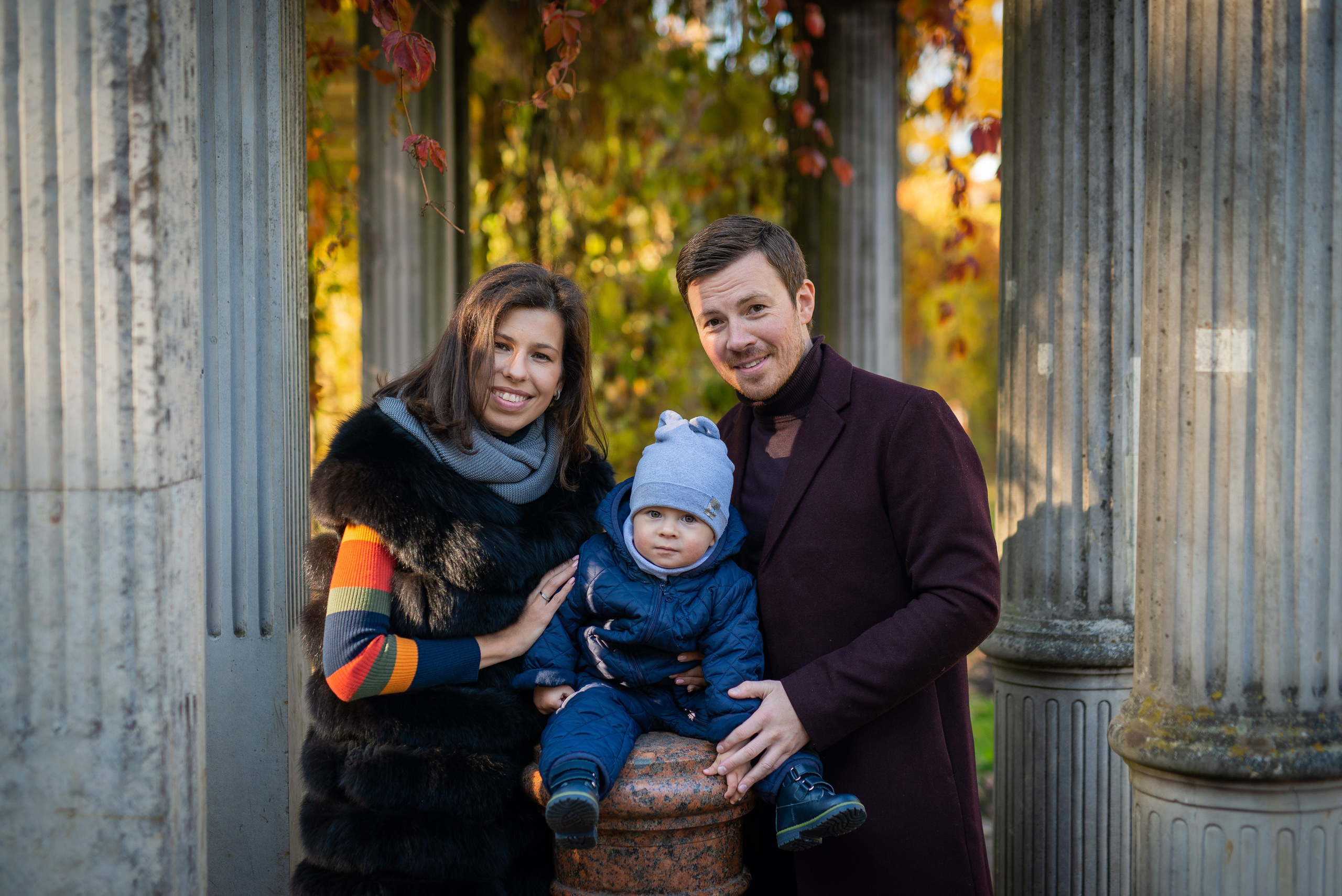 Егор, Валерия и Андрей осенняя прогулка. Портретный, семейный и свадебный фотограф в Санкт-Петербурге и в Пушкине Ширяев Денис