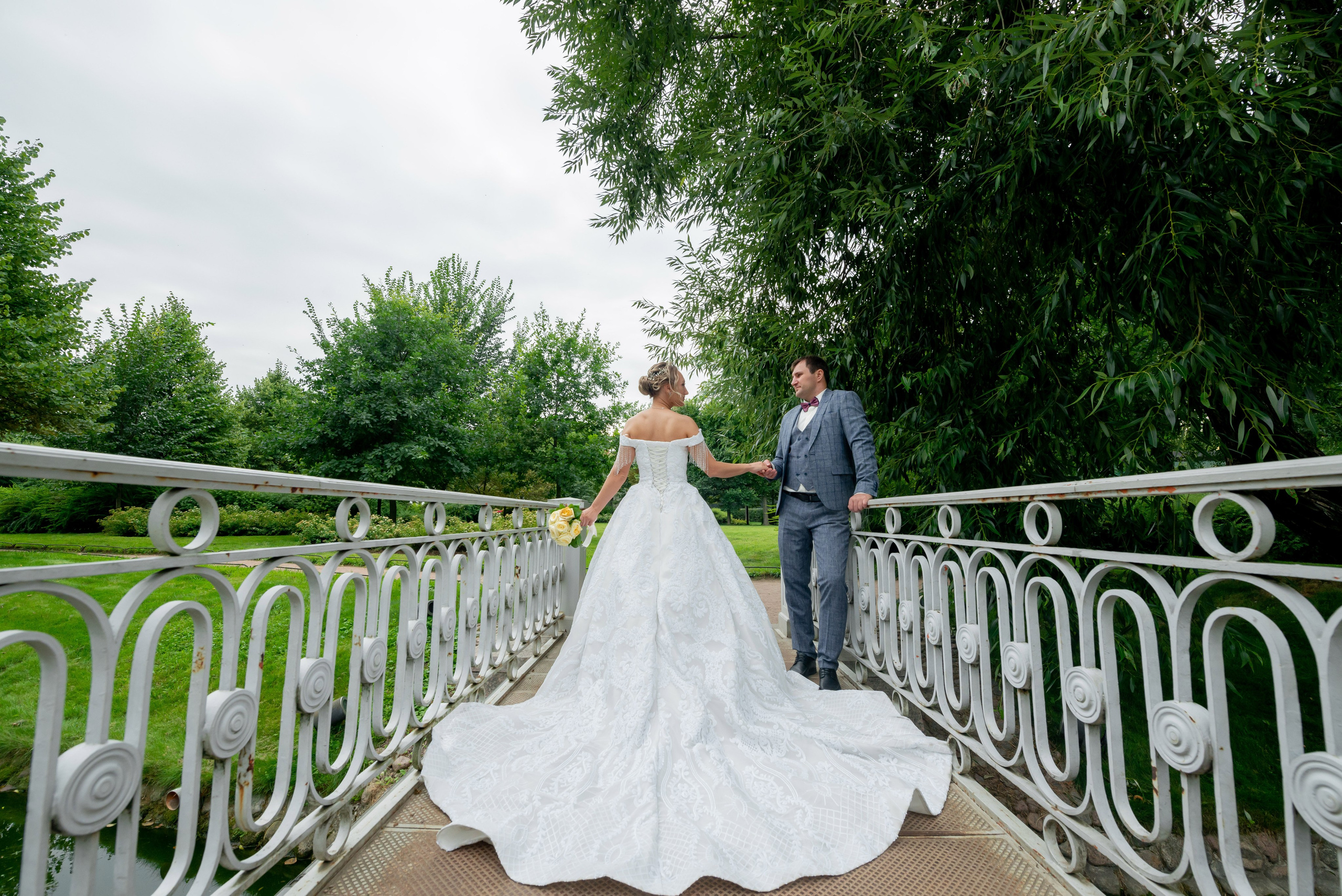 Анастасия и Игорь (фотосессия во Втором Дворце Бракосочетания, Польский сад, здание городской Ратуши). Портретный, семейный и свадебный фотограф в Санкт-Петербурге и в Пушкине Ширяев Денис