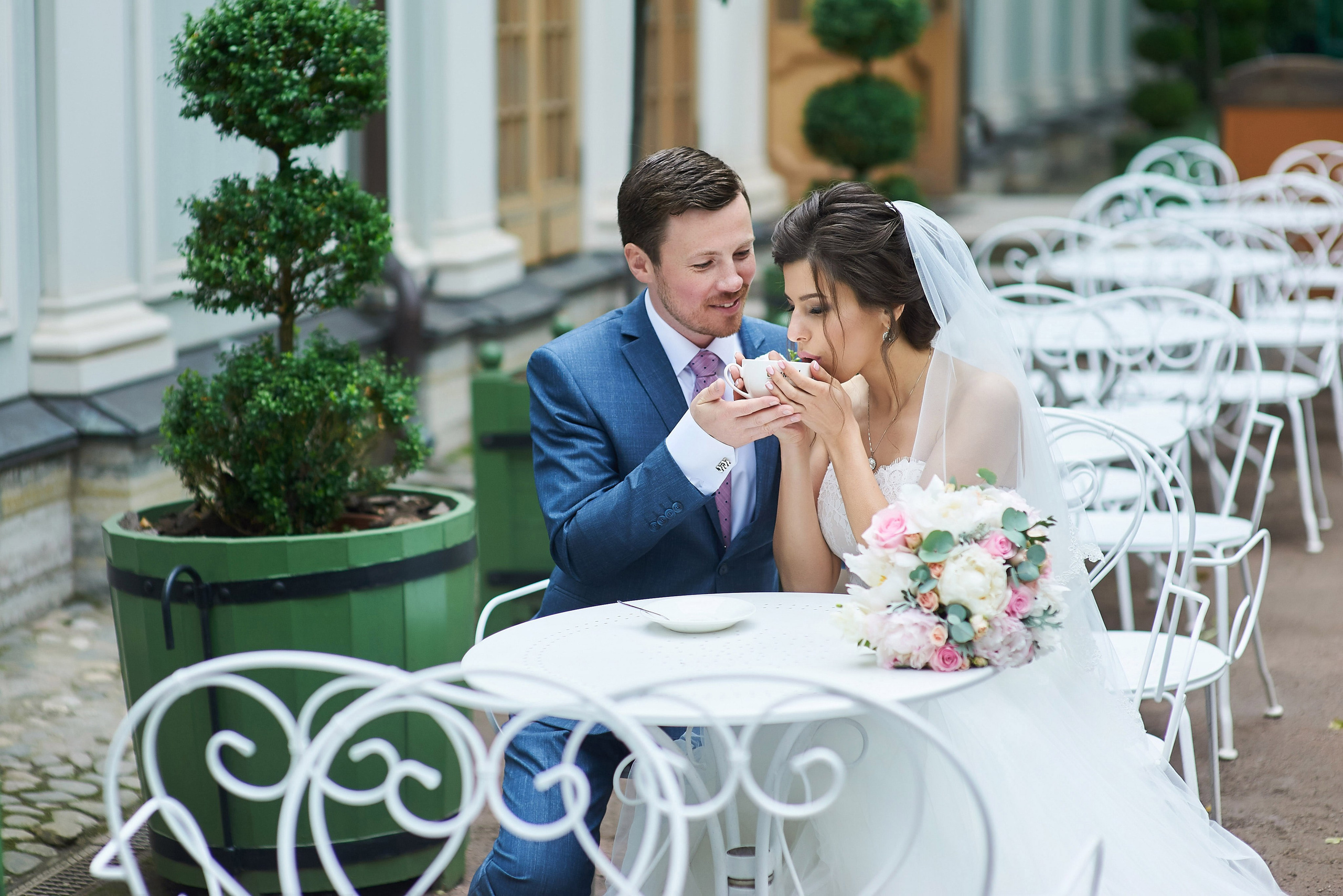 Валерия и Андрей (свадебная фотосессия в Летнем саду). Портретный, семейный и свадебный фотограф в Санкт-Петербурге и в Пушкине Ширяев Денис