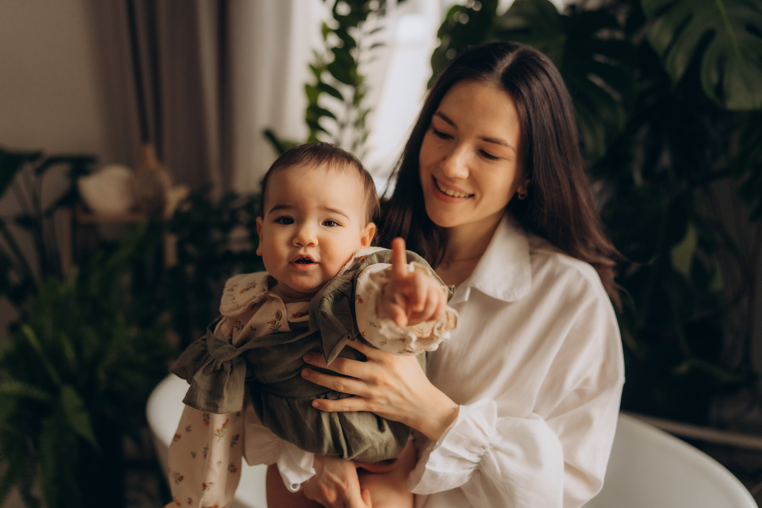 Мама с дочкой, банные процедуры. Семейный фотограф в Казани