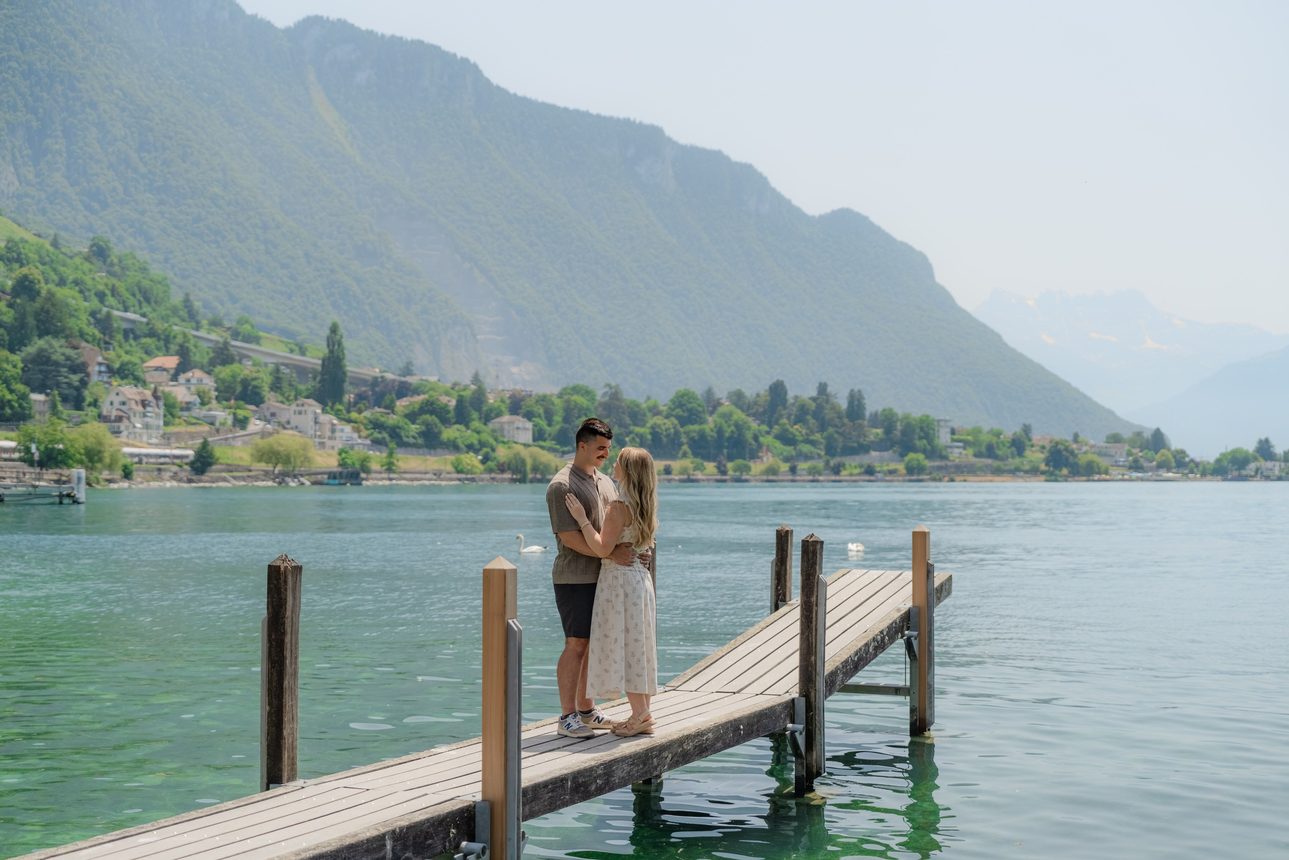 Brooklyn & Dakota | Proposal Montreux. Профессиональный свадебный фотограф в Женеве и Швейцарии | Таня Вовчецкая