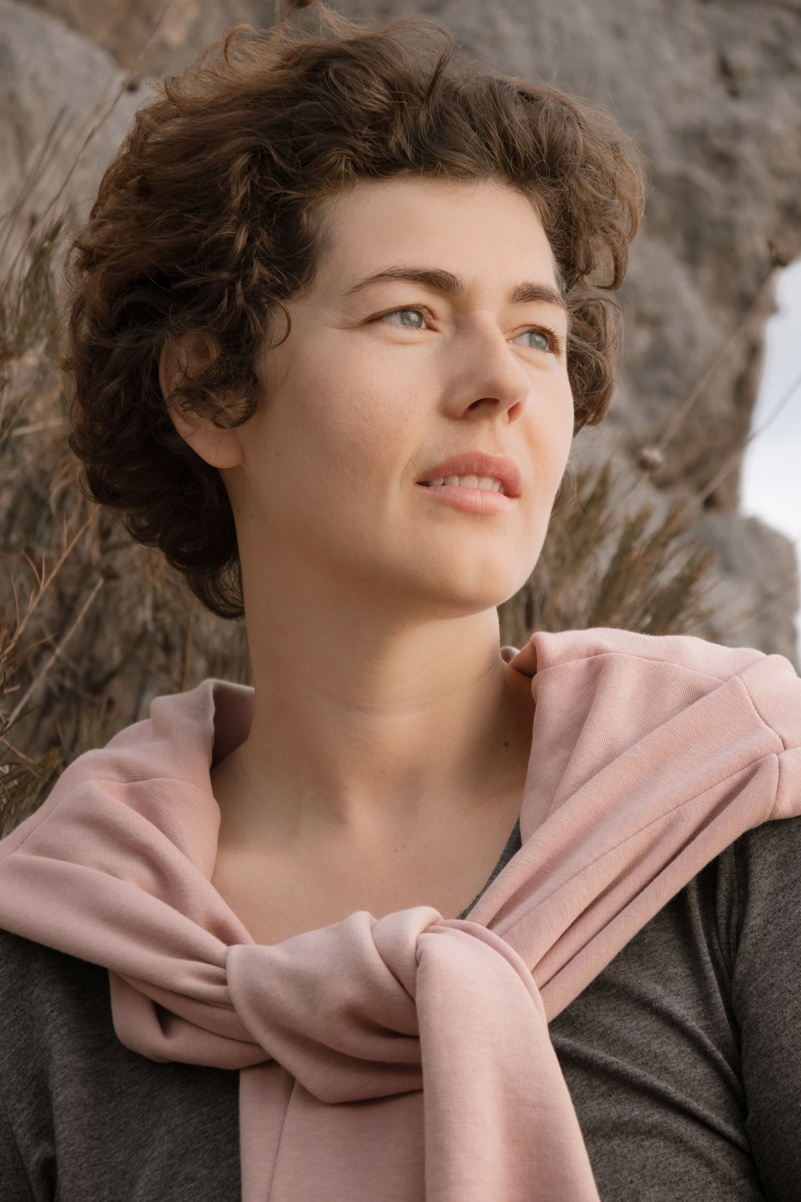 Elegant shooting in the mountains. Portrait photographer in Tivat Montenegro Katerina Kirsanova