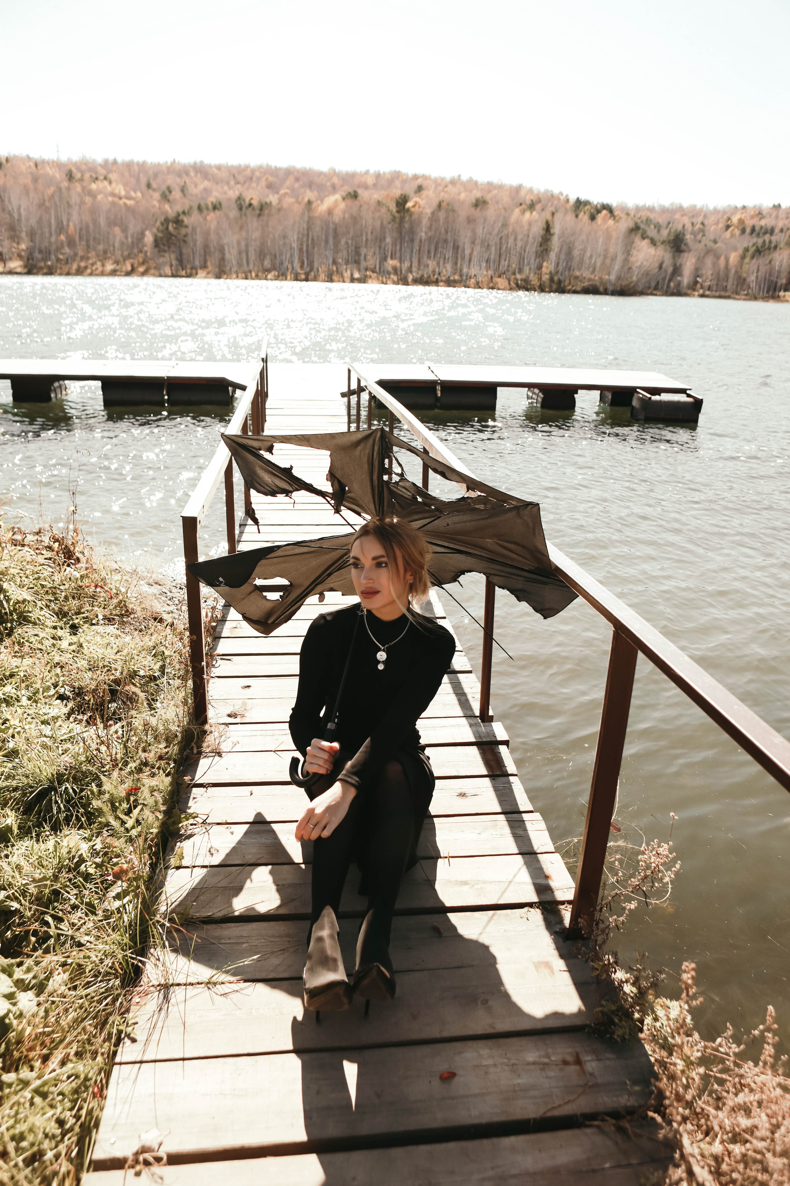 Кристина с зонтом. Фотограф в Иркутске