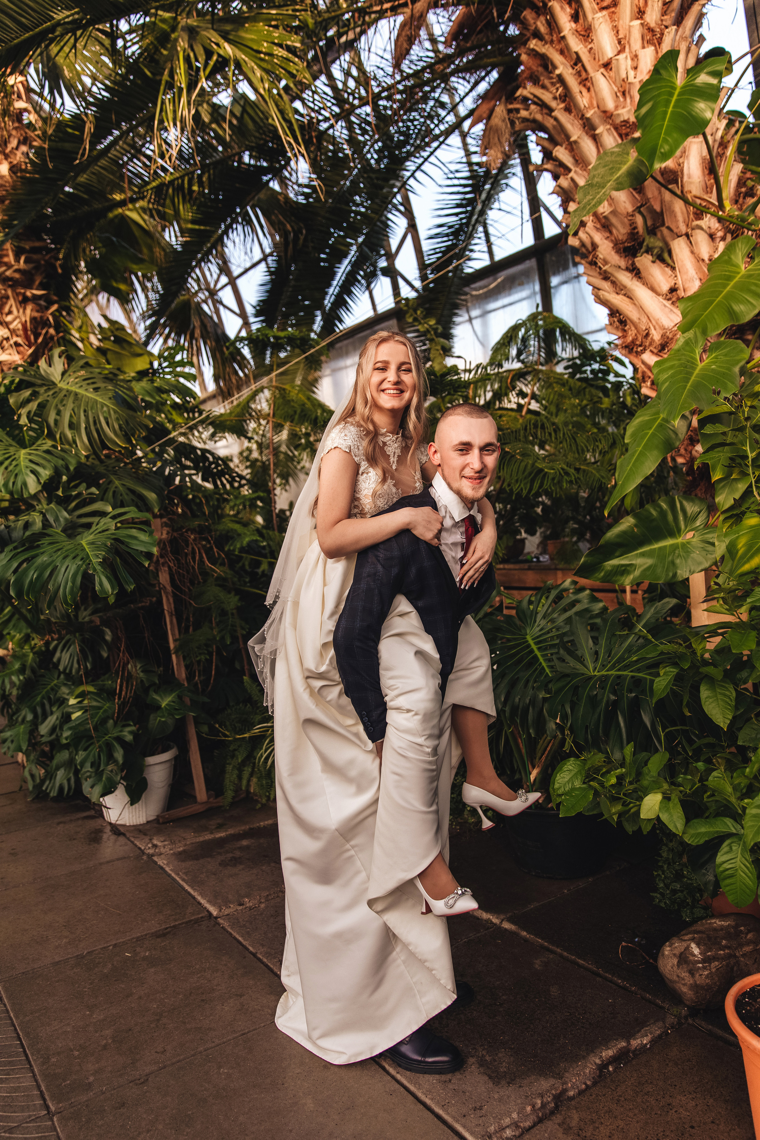 Оранжерея Таврического сада. Свадебный фотограф в Санкт-Петербурге