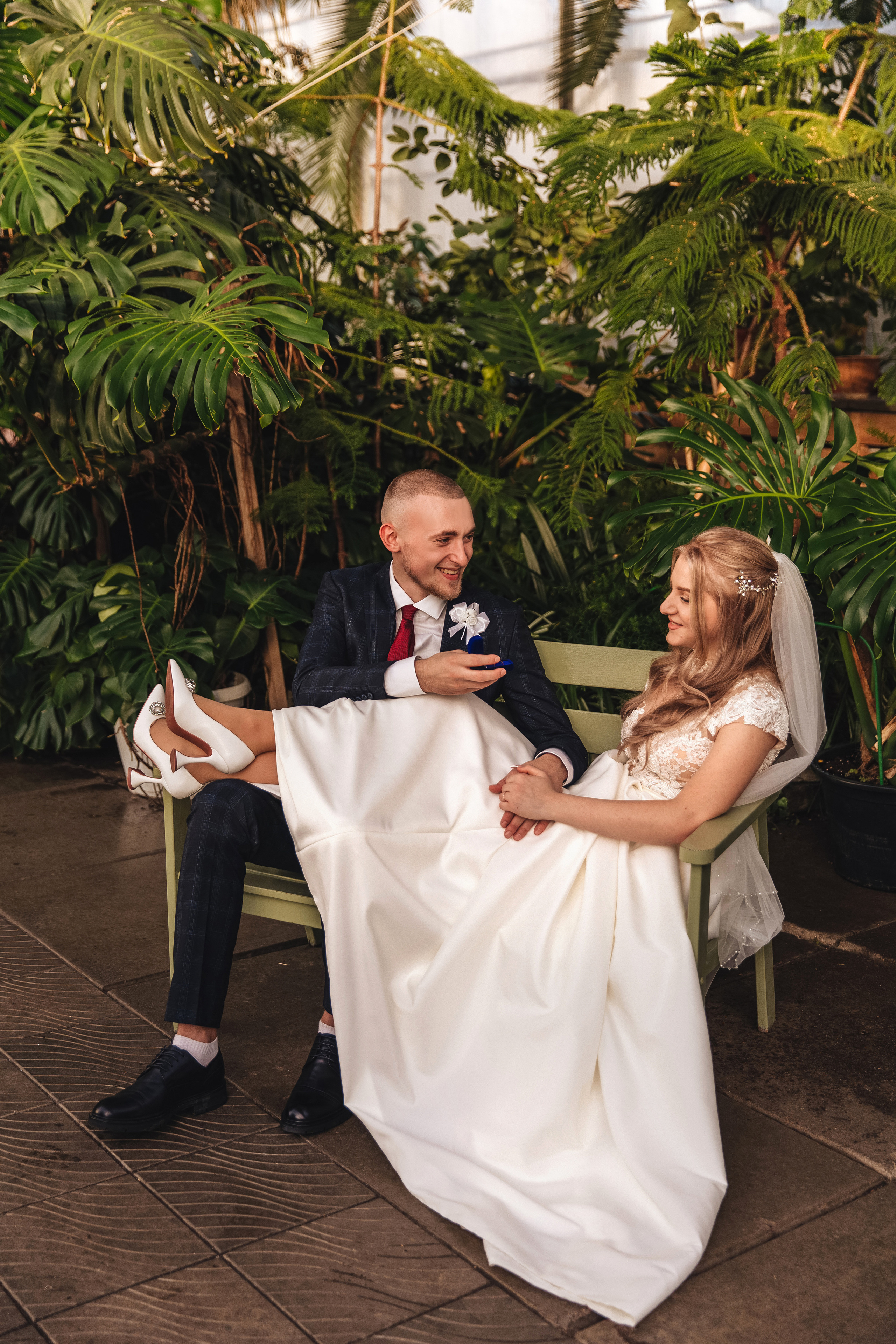 Оранжерея Таврического сада. Свадебный фотограф в Санкт-Петербурге