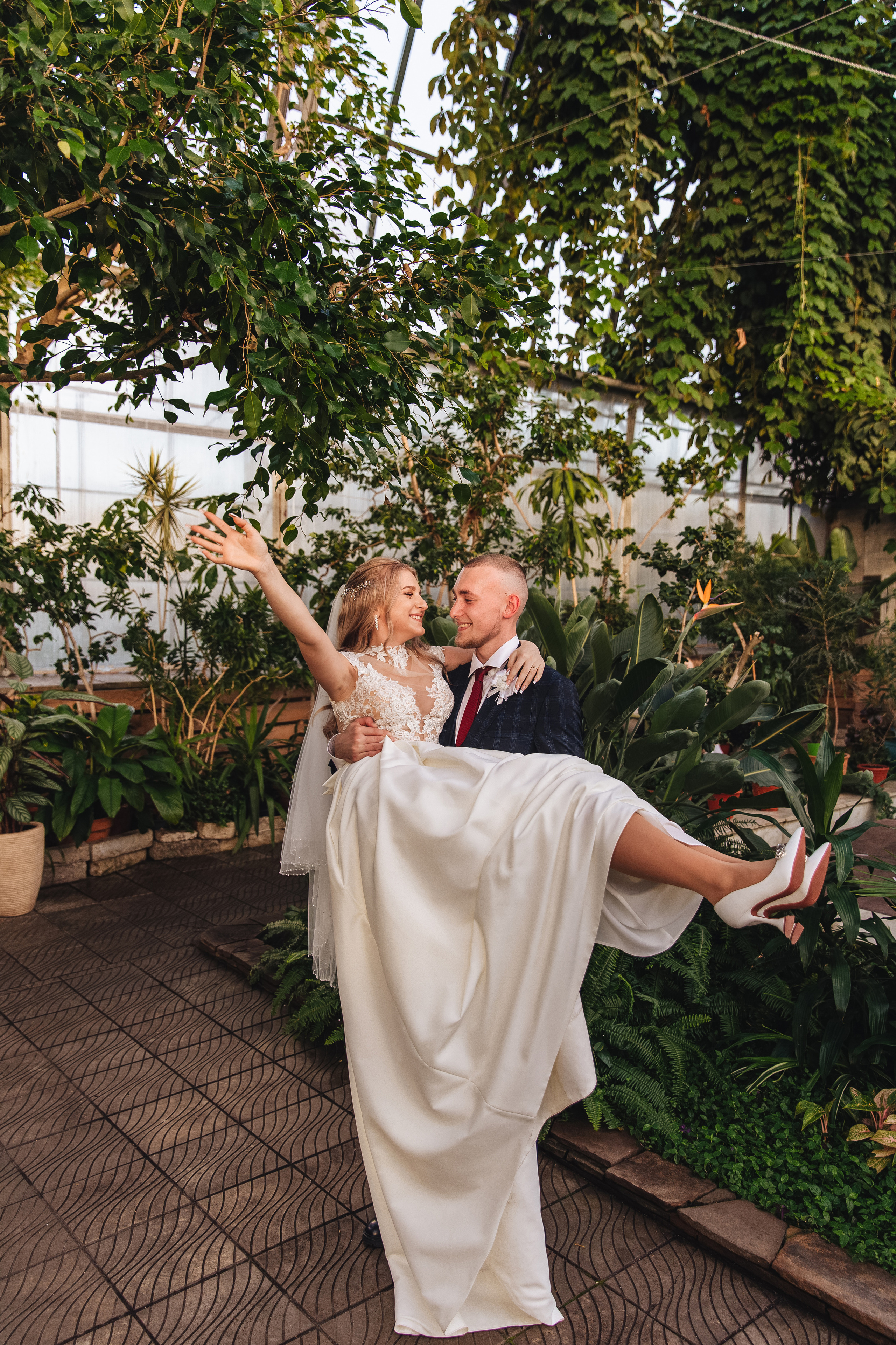 Оранжерея Таврического сада. Свадебный фотограф в Санкт-Петербурге