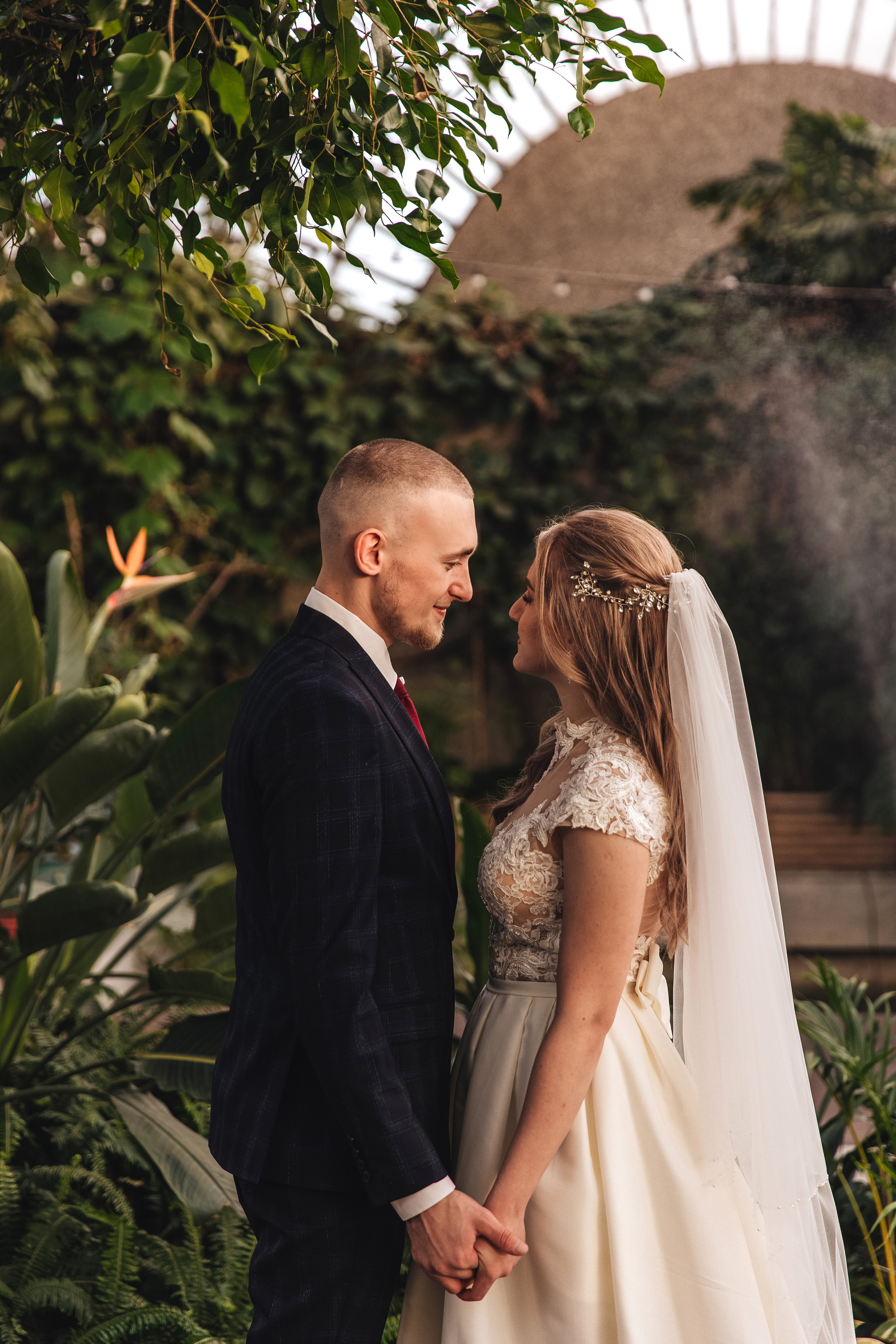 Оранжерея Таврического сада. Свадебный фотограф в Санкт-Петербурге