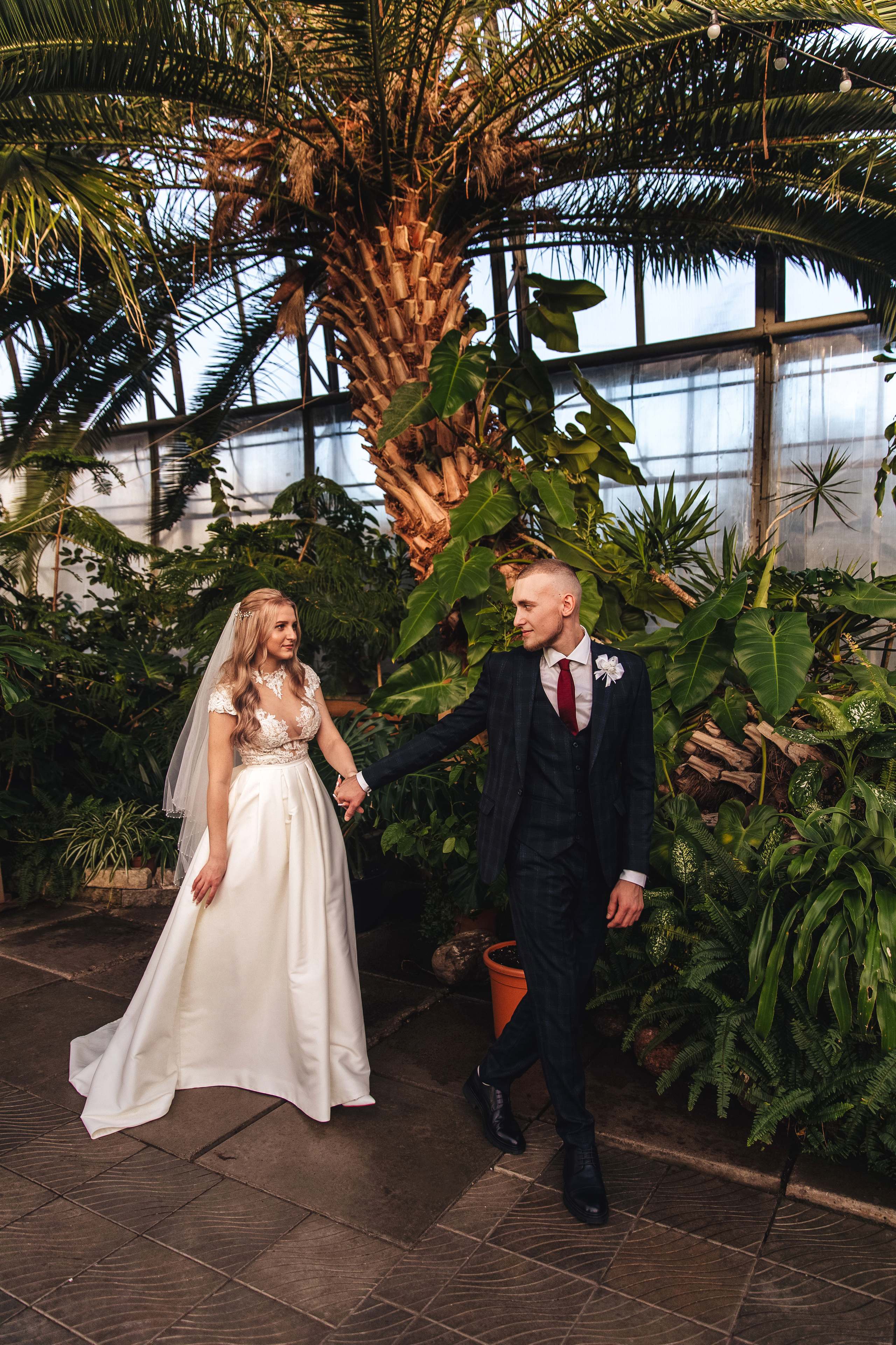 Оранжерея Таврического сада. Свадебный фотограф в Санкт-Петербурге