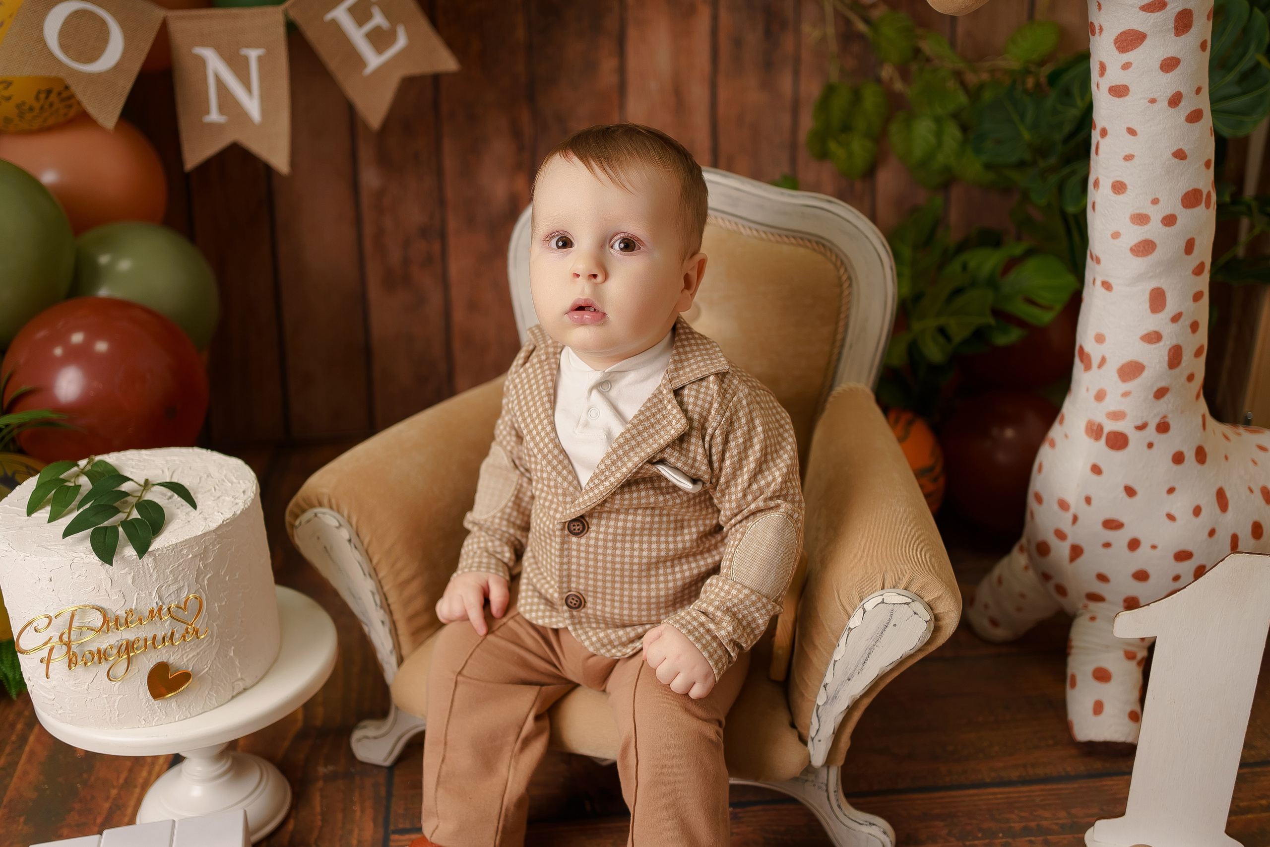 Шары к тарифу «годик эксклюзив». Фотограф новорожденных в г. Павлово Беспалова Екатерина