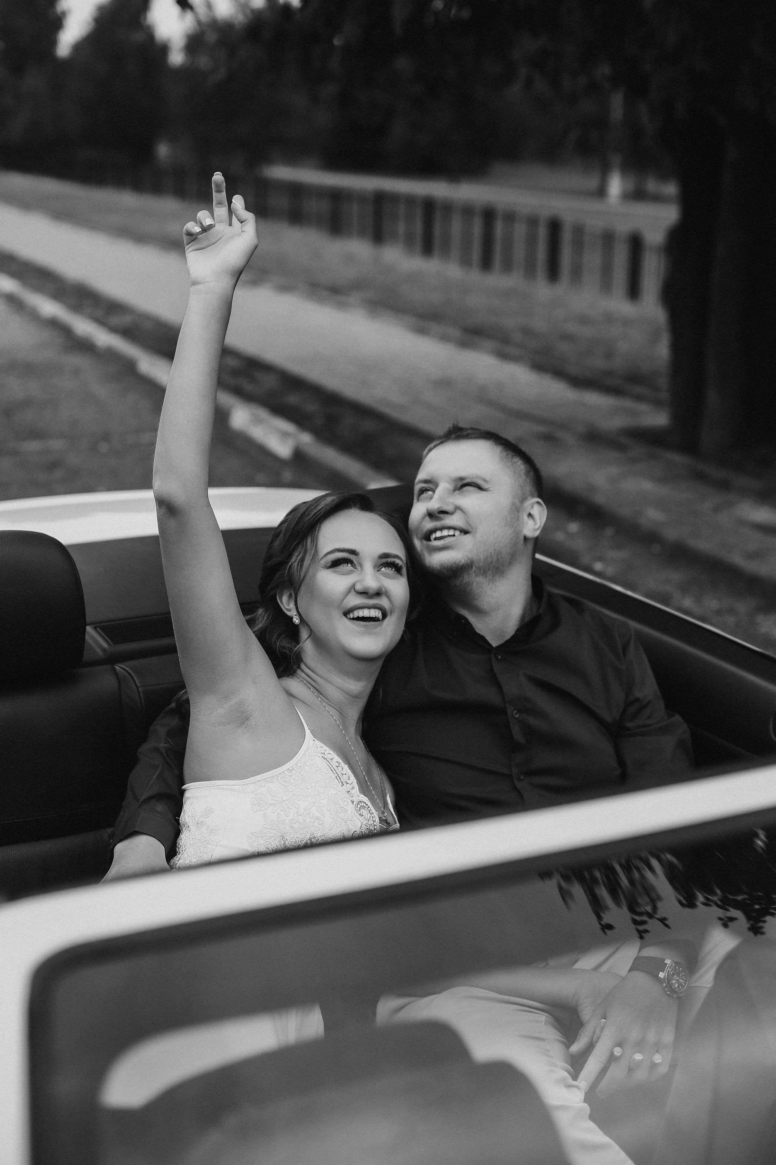 Свадебная прогулка в Ч\Б. Фотограф Антон Чупринин