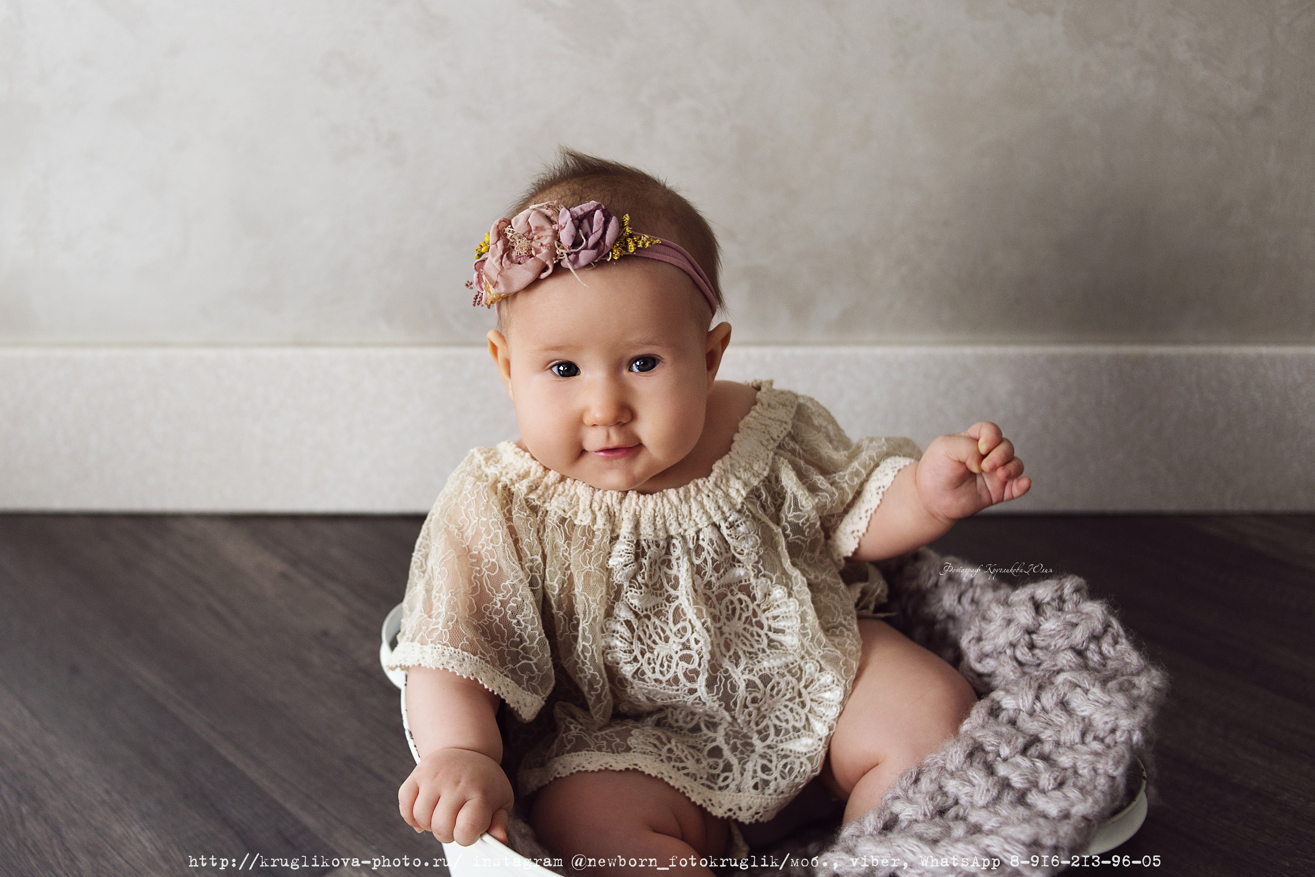 Дашуля. 6,5 месяцев. Фотограф новорожденных и детский в Сергиевом Посаде Кругликова Юлия