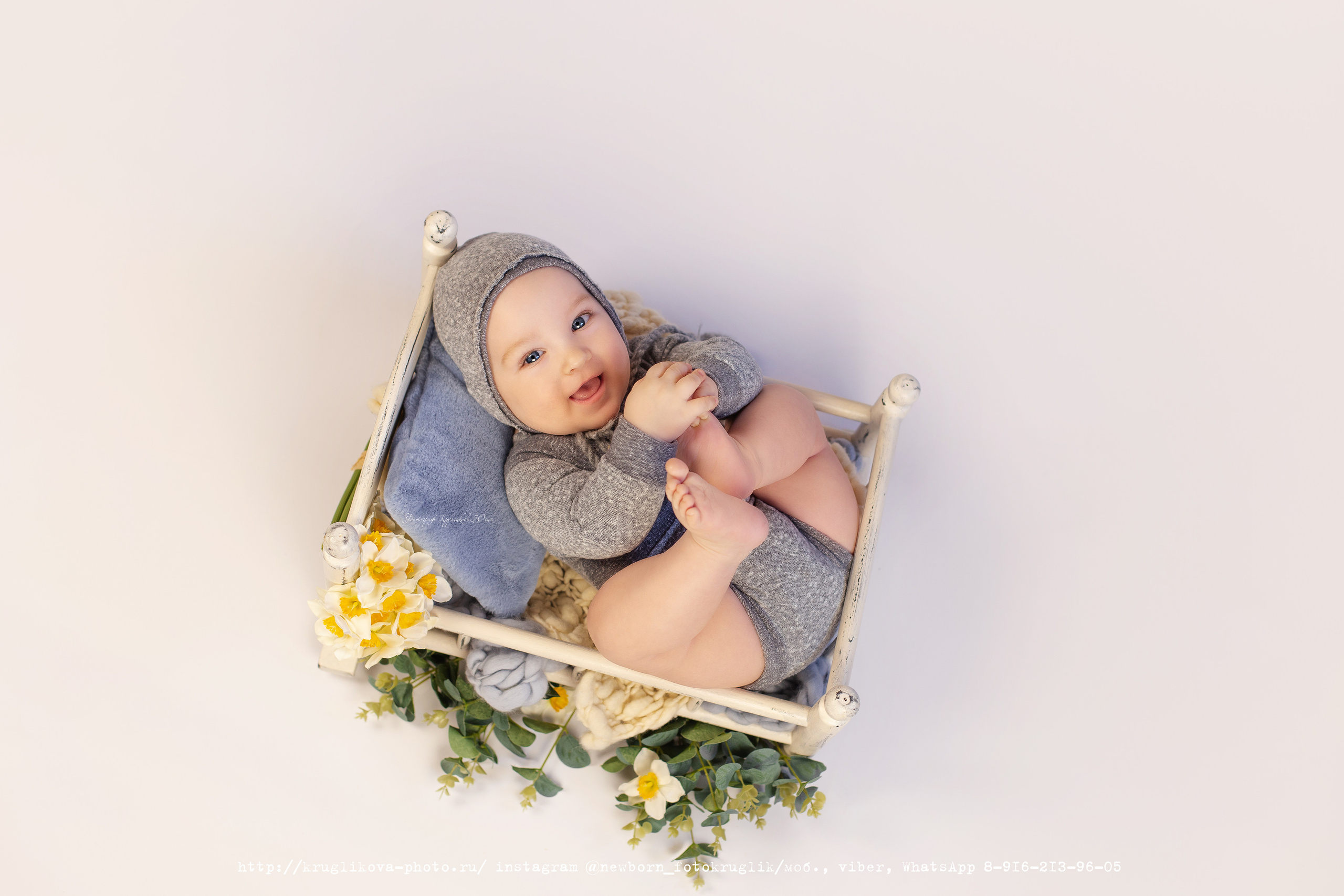Сережа. Весенний проект. 6 месяцев. Фотограф новорожденных и детский в Сергиевом Посаде Кругликова Юлия
