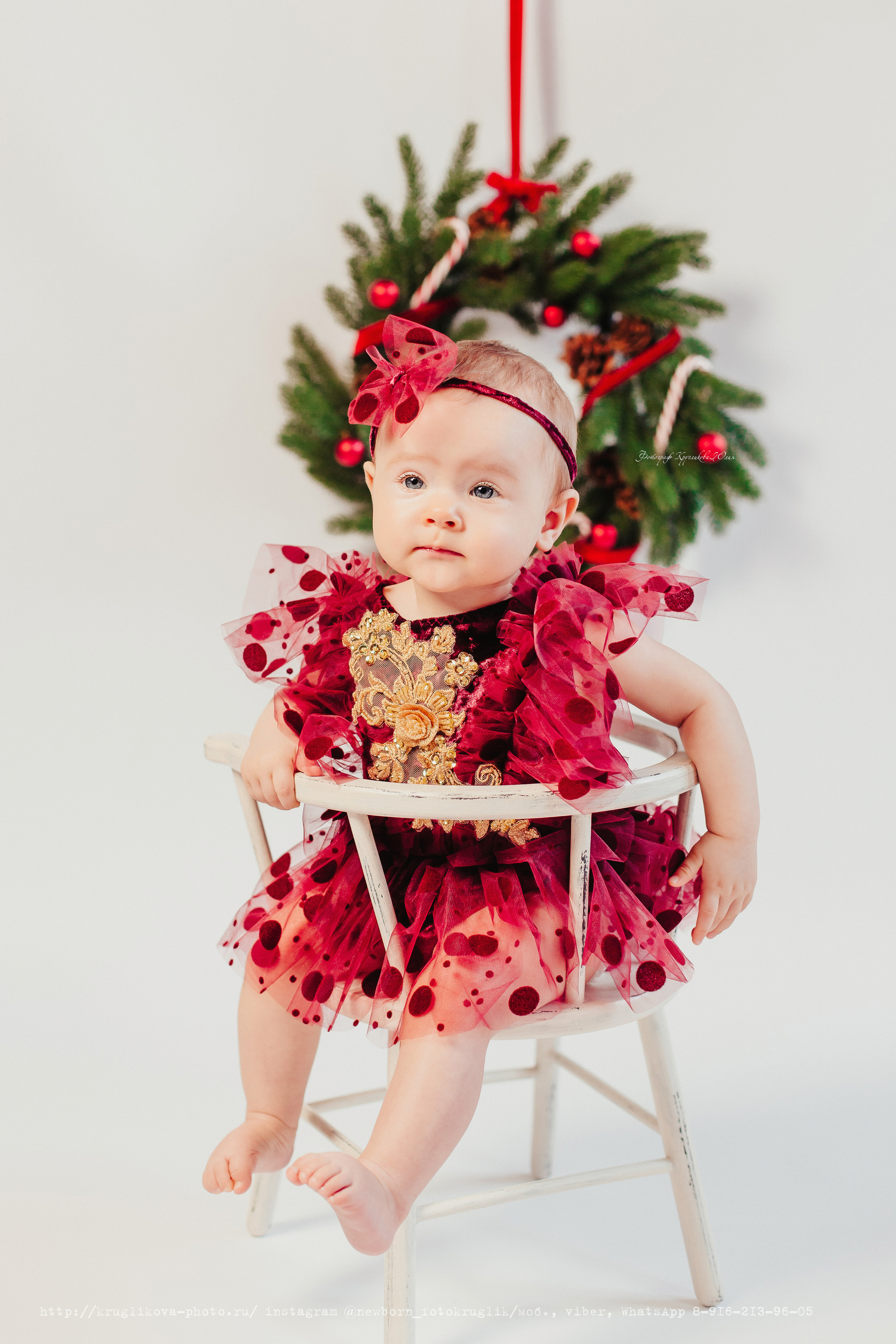 Ульяна. Новогодний проект. 7 месяцев. Фотограф новорожденных и детский в Сергиевом Посаде Кругликова Юлия