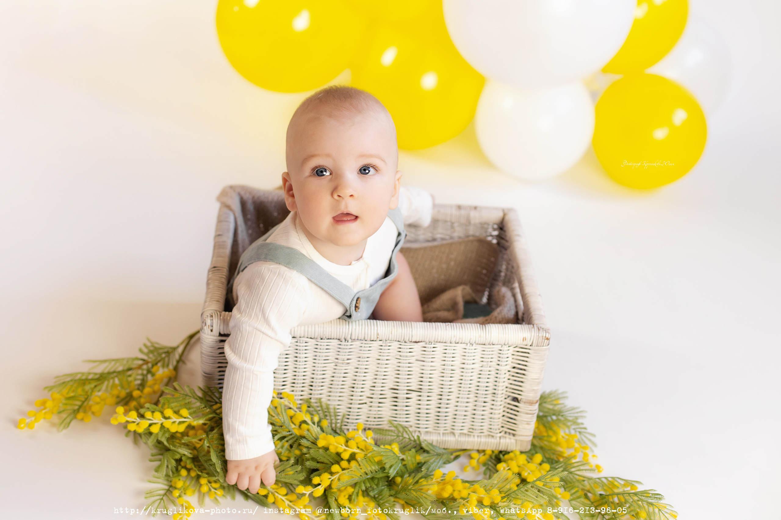 Сережа. Весенний проект. 6 месяцев. Фотограф новорожденных и детский в Сергиевом Посаде Кругликова Юлия