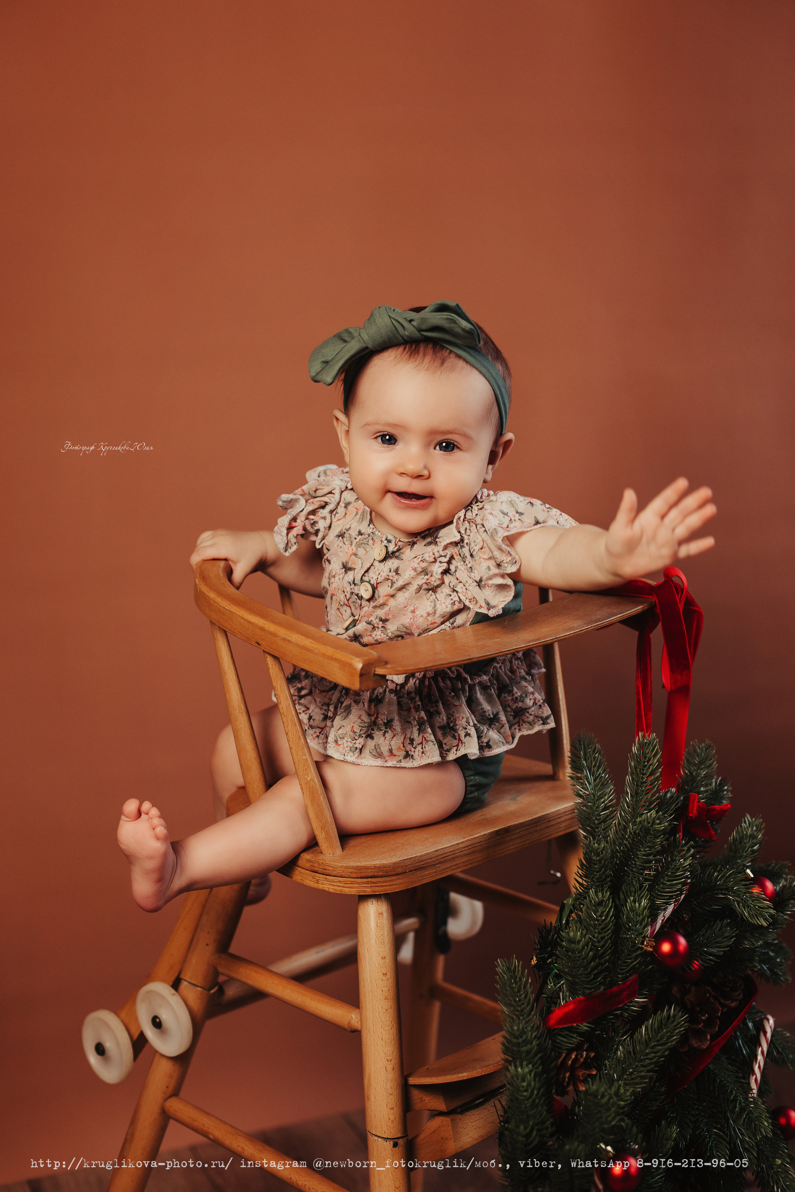 Ульяна. Новогодний проект. 7 месяцев. Фотограф новорожденных и детский в Сергиевом Посаде Кругликова Юлия