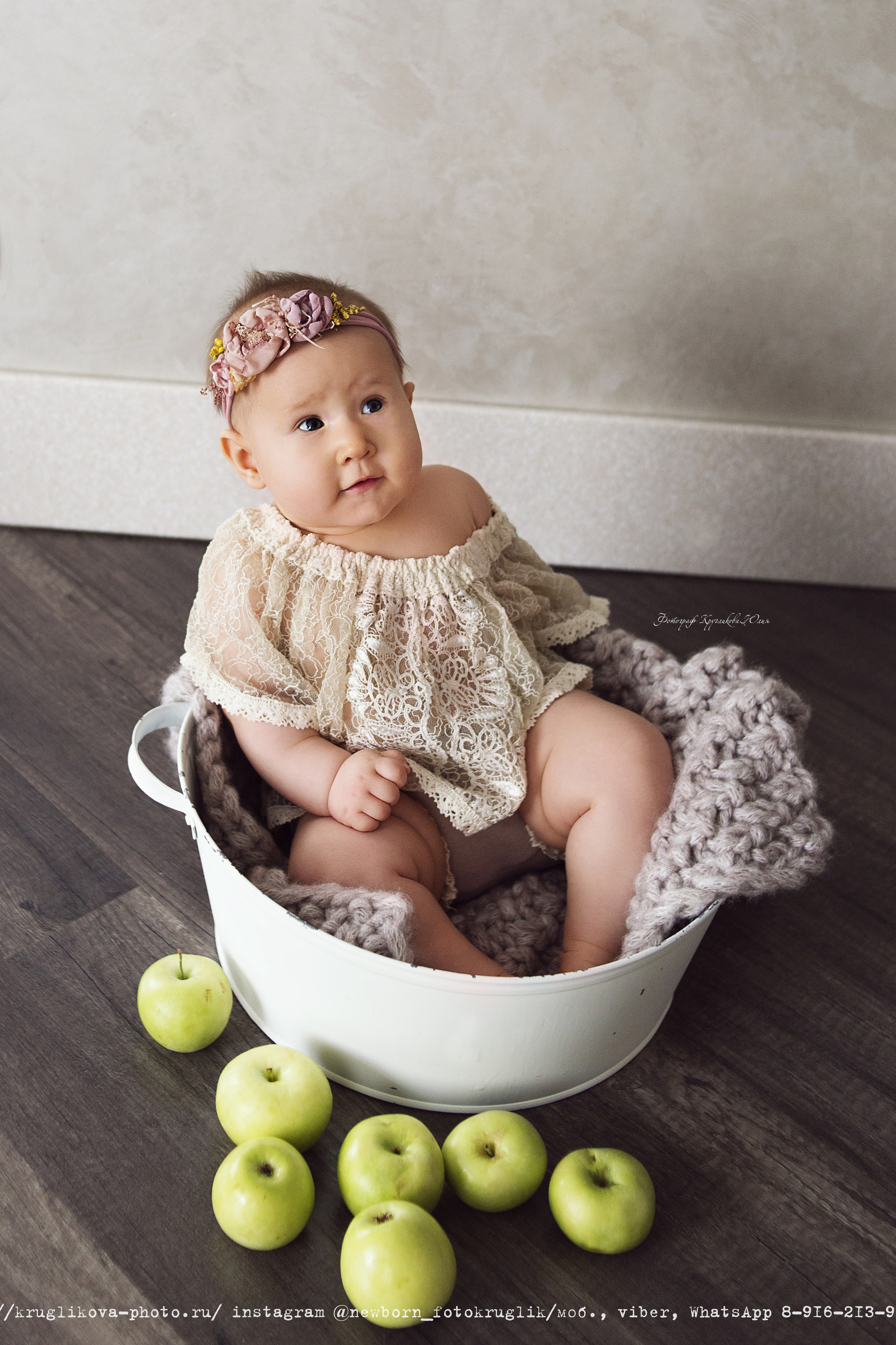 Дашуля. 6,5 месяцев. Фотограф новорожденных и детский в Сергиевом Посаде Кругликова Юлия