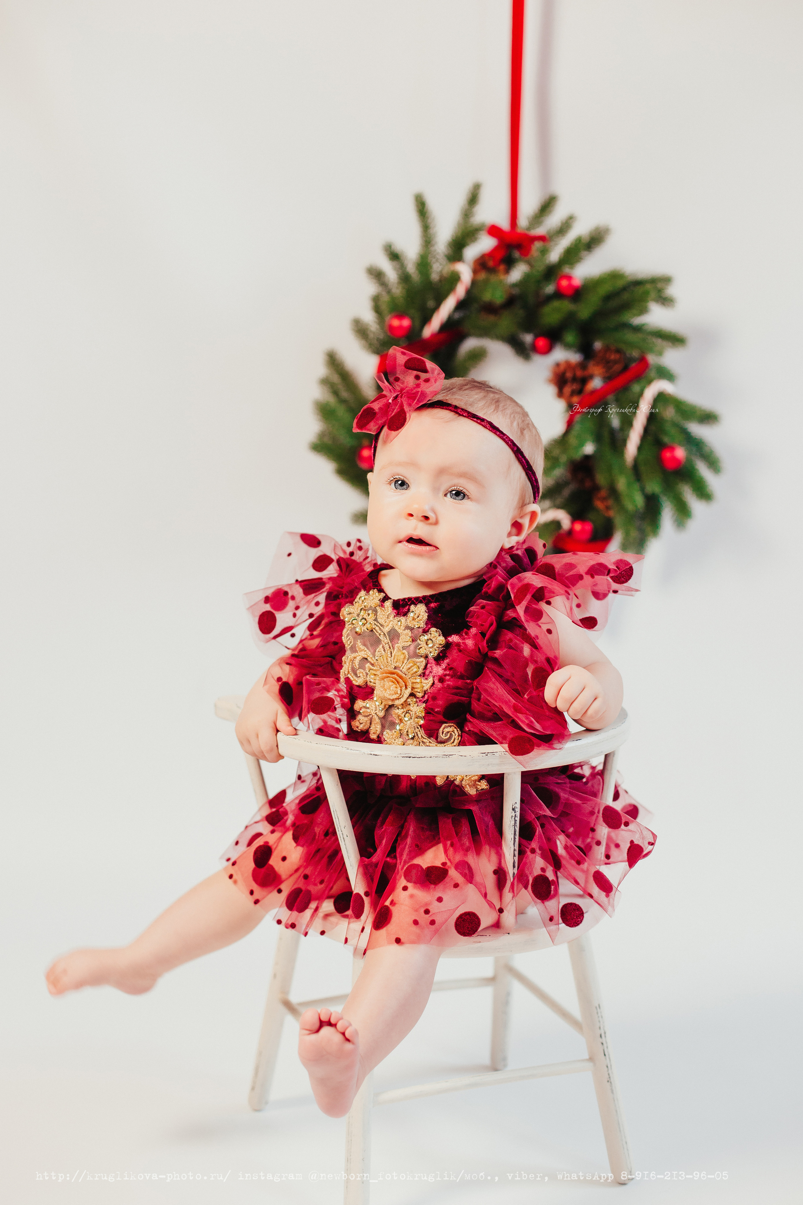 Ульяна. Новогодний проект. 7 месяцев. Фотограф новорожденных и детский в Сергиевом Посаде Кругликова Юлия