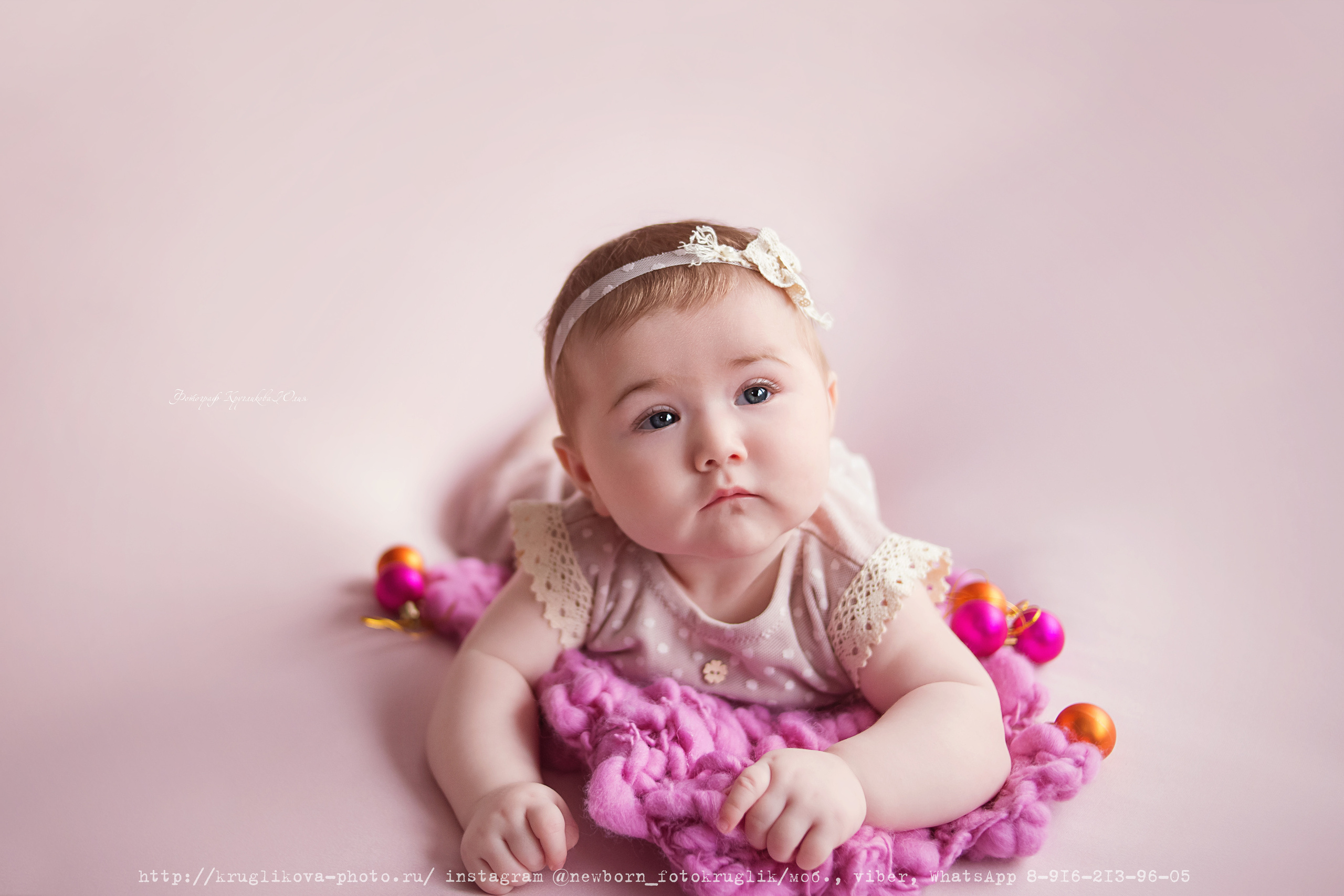 Новогодняя малышка. 6 месяцев. Фотограф новорожденных и детский в Сергиевом Посаде Кругликова Юлия
