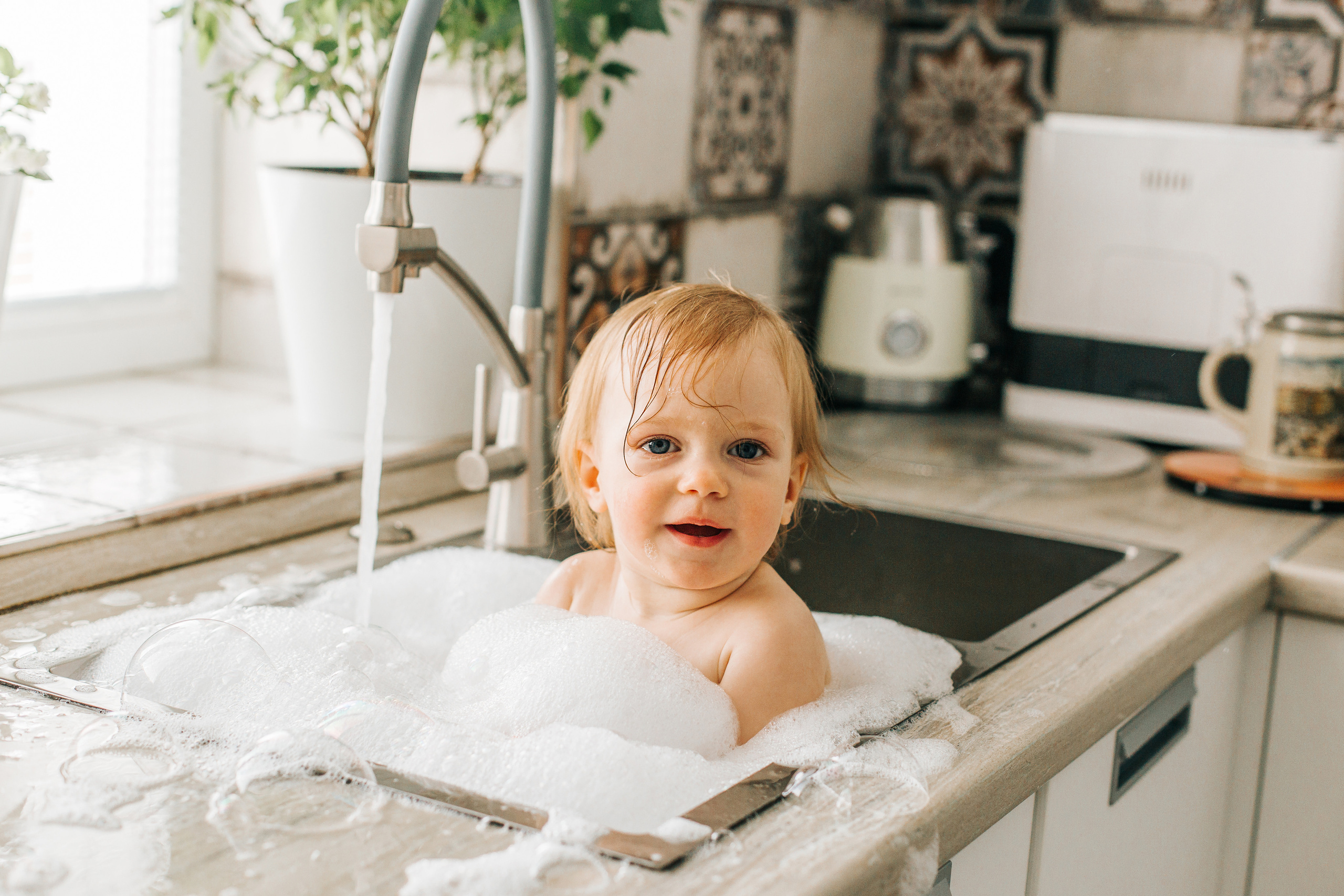 Аделина. Веселые купашки. Фотограф новорожденных и детский в Сергиевом Посаде Кругликова Юлия