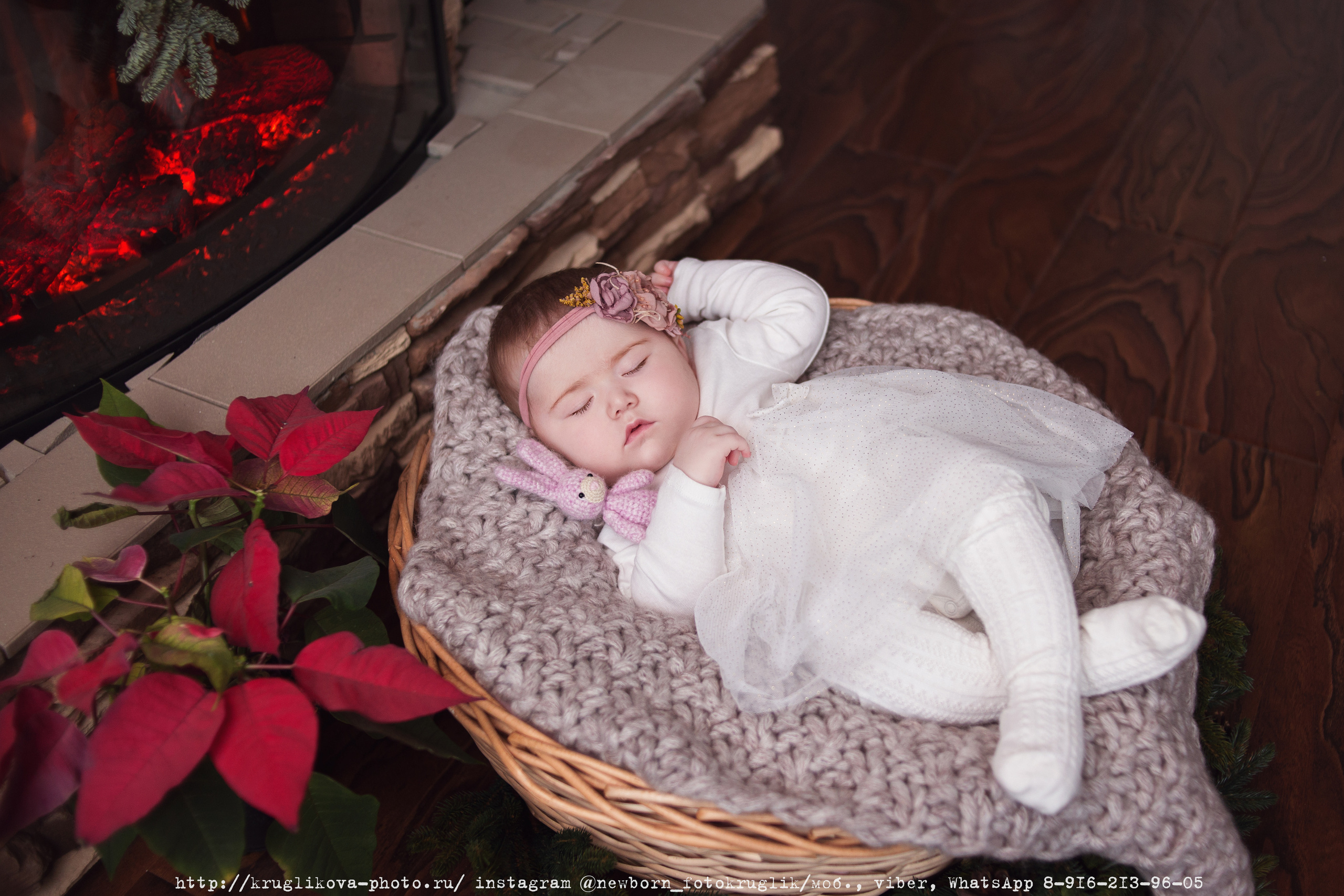 Новогодняя малышка. 6 месяцев. Фотограф новорожденных и детский в Сергиевом Посаде Кругликова Юлия