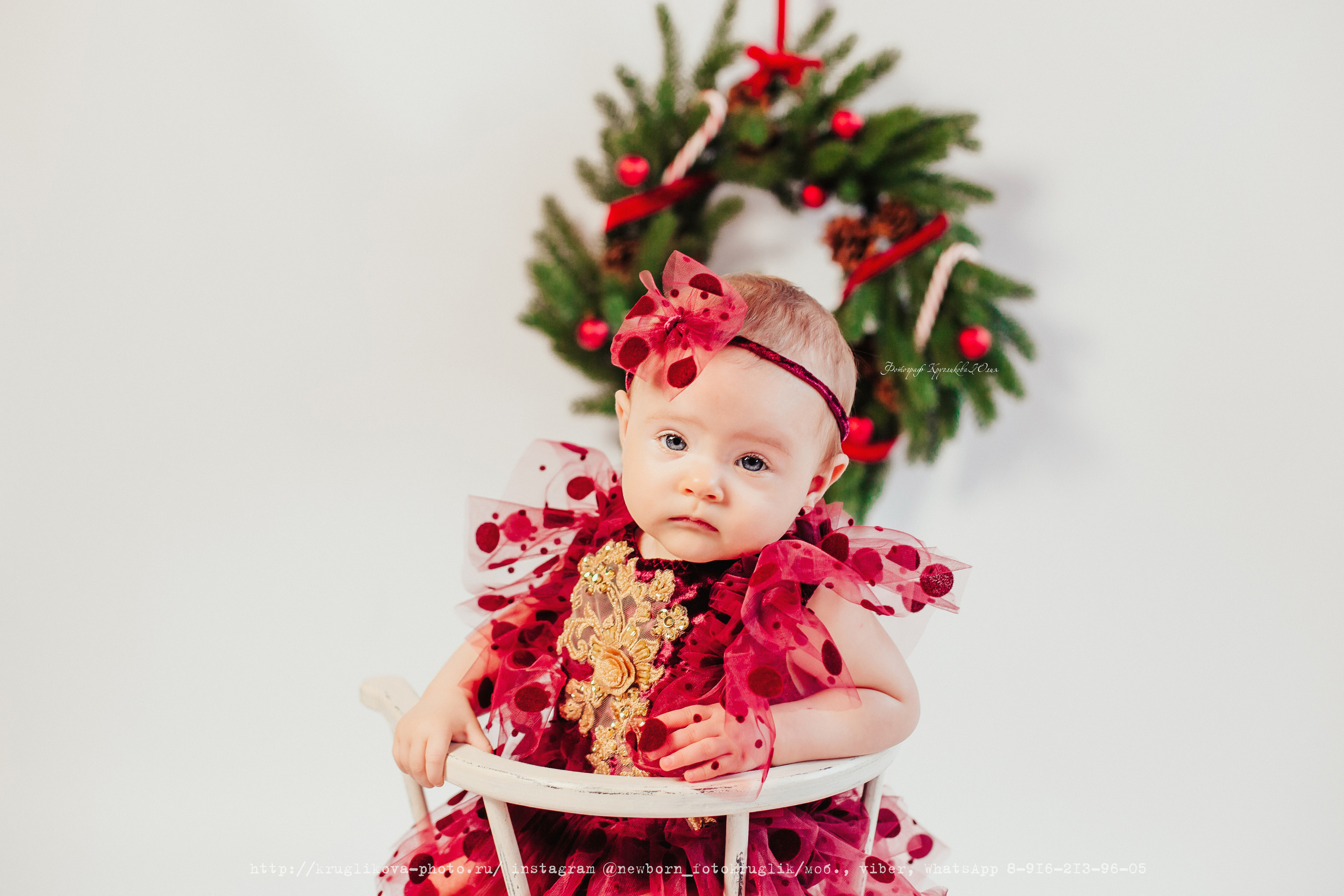 Ульяна. Новогодний проект. 7 месяцев. Фотограф новорожденных и детский в Сергиевом Посаде Кругликова Юлия