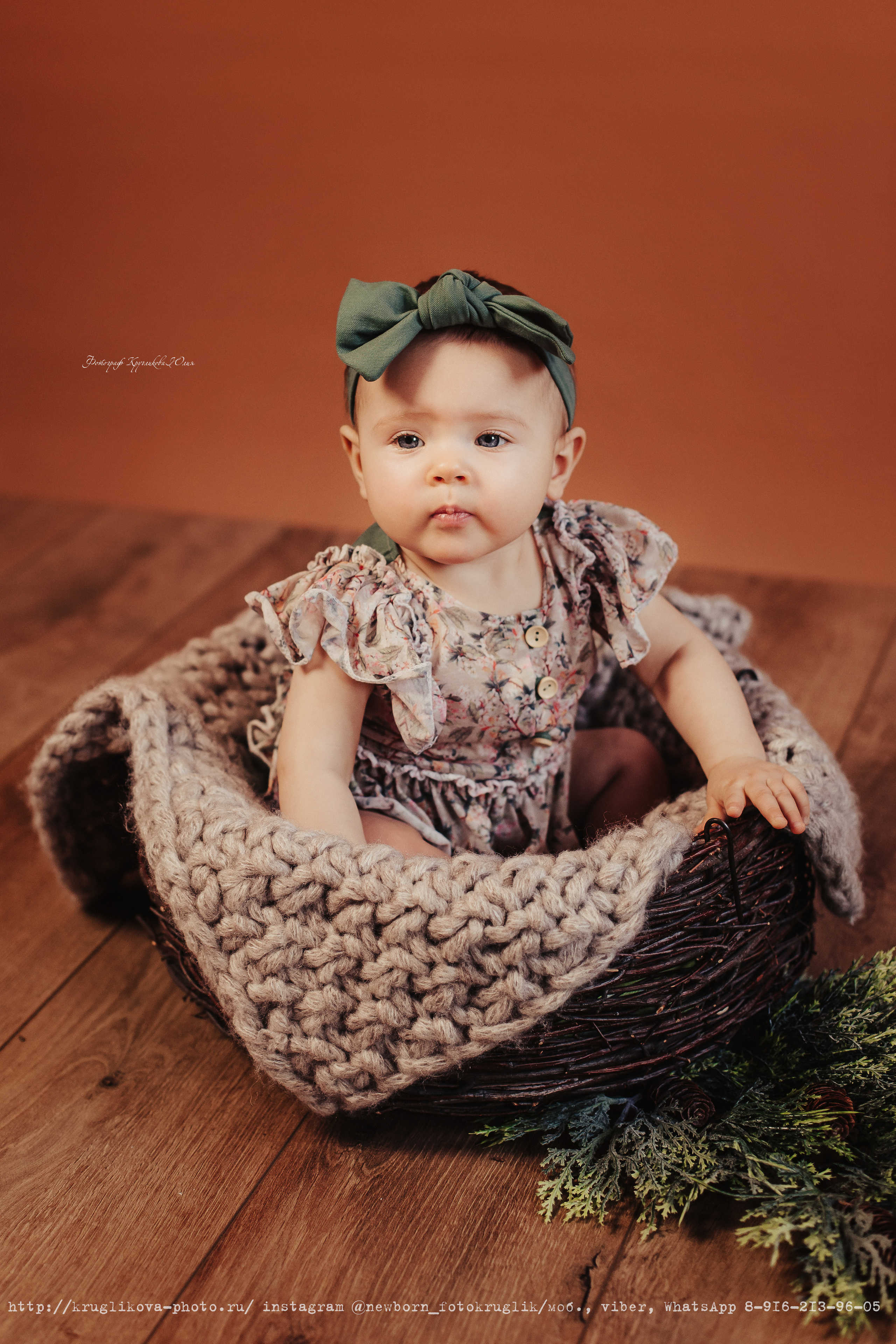 Ульяна. Новогодний проект. 7 месяцев. Фотограф новорожденных и детский в Сергиевом Посаде Кругликова Юлия