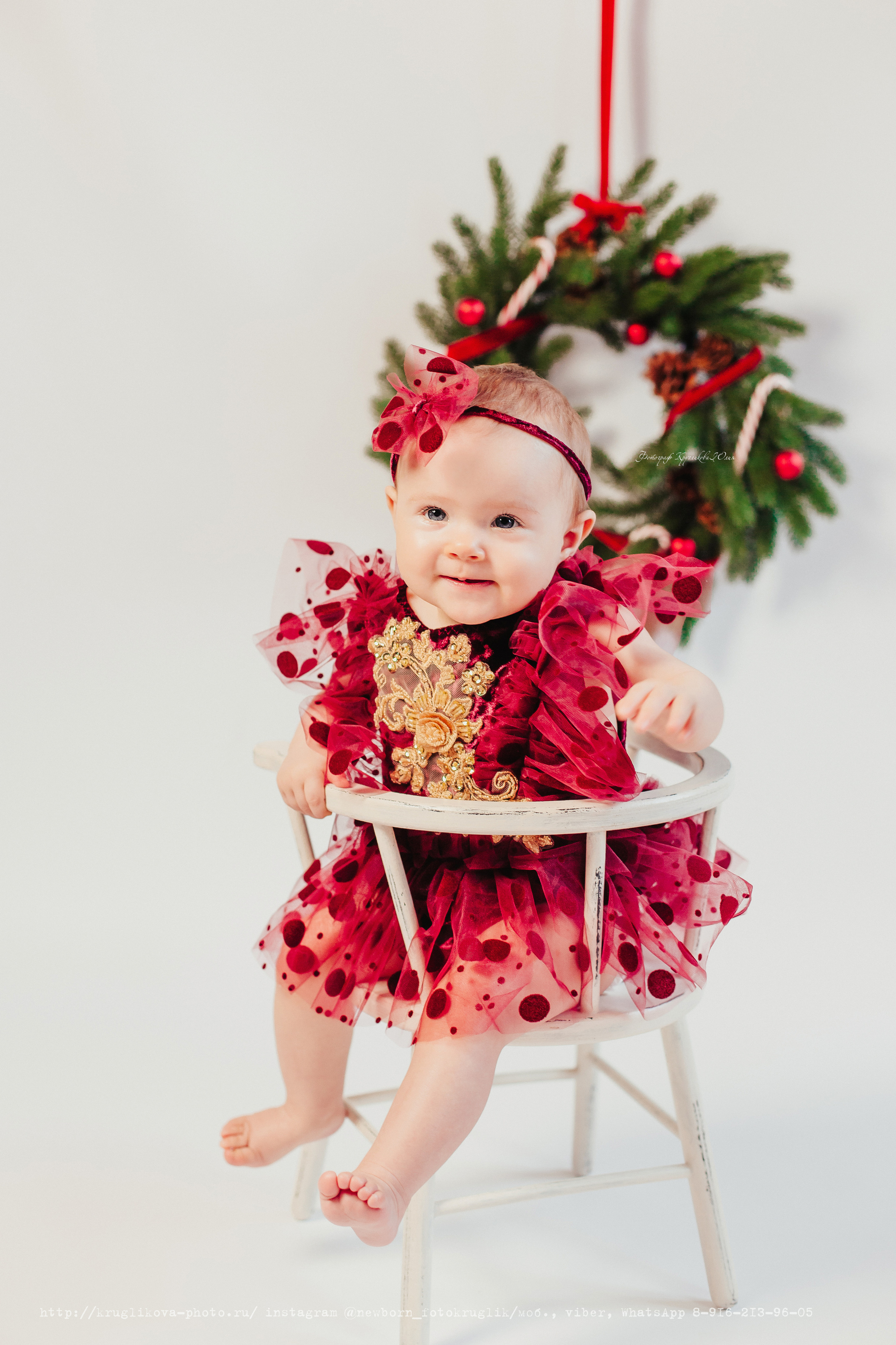 Ульяна. Новогодний проект. 7 месяцев. Фотограф новорожденных и детский в Сергиевом Посаде Кругликова Юлия