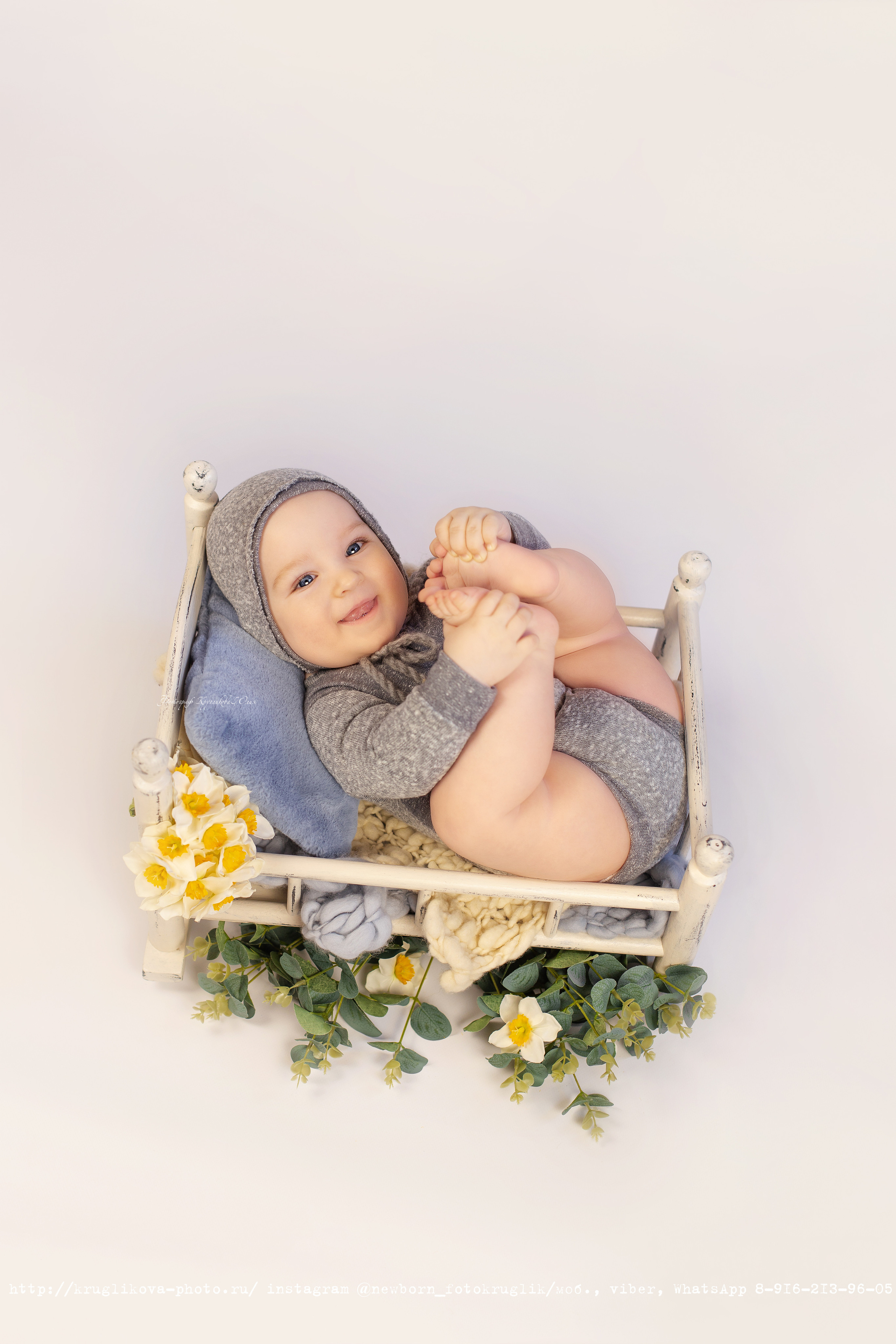 Сережа. Весенний проект. 6 месяцев. Фотограф новорожденных и детский в Сергиевом Посаде Кругликова Юлия