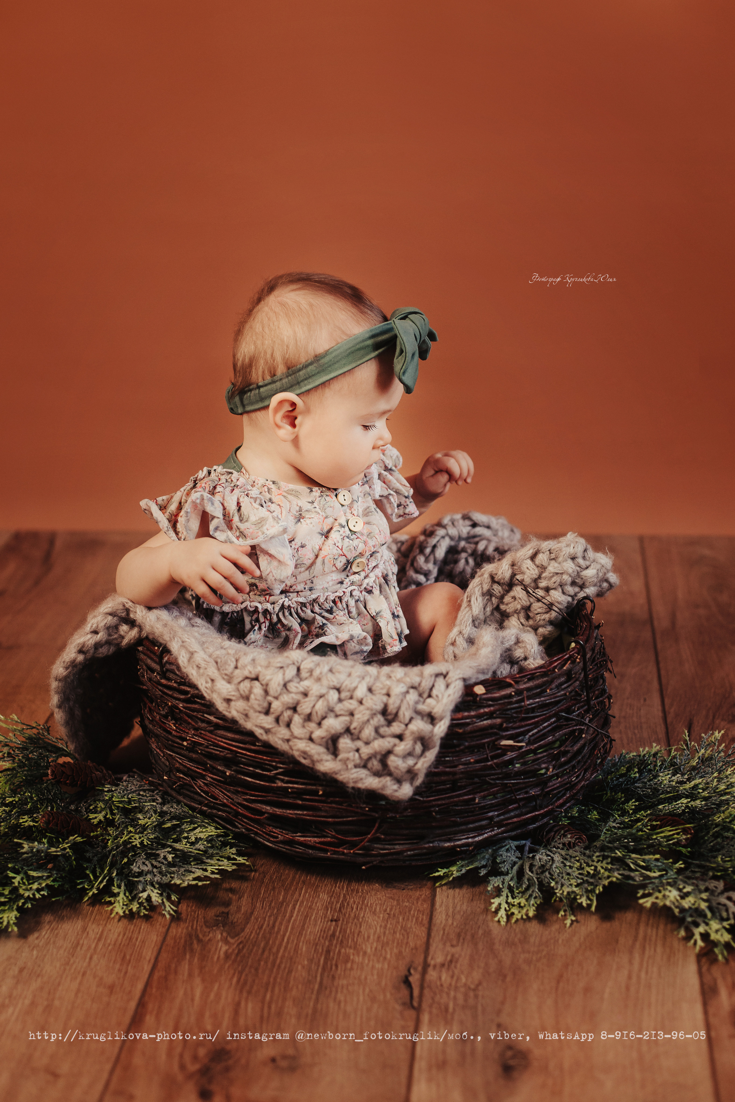 Ульяна. Новогодний проект. 7 месяцев. Фотограф новорожденных и детский в Сергиевом Посаде Кругликова Юлия