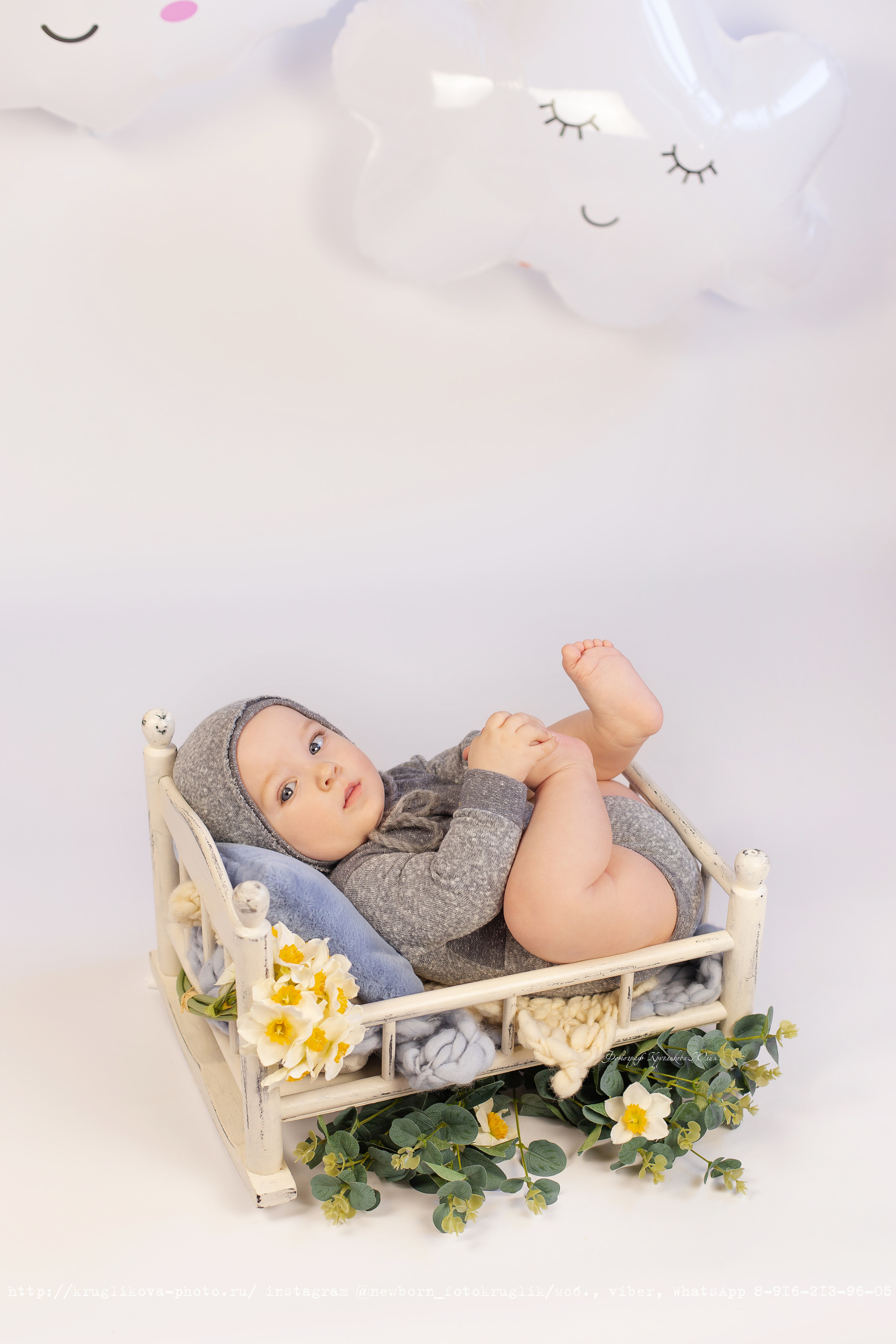 Сережа. Весенний проект. 6 месяцев. Фотограф новорожденных и детский в Сергиевом Посаде Кругликова Юлия