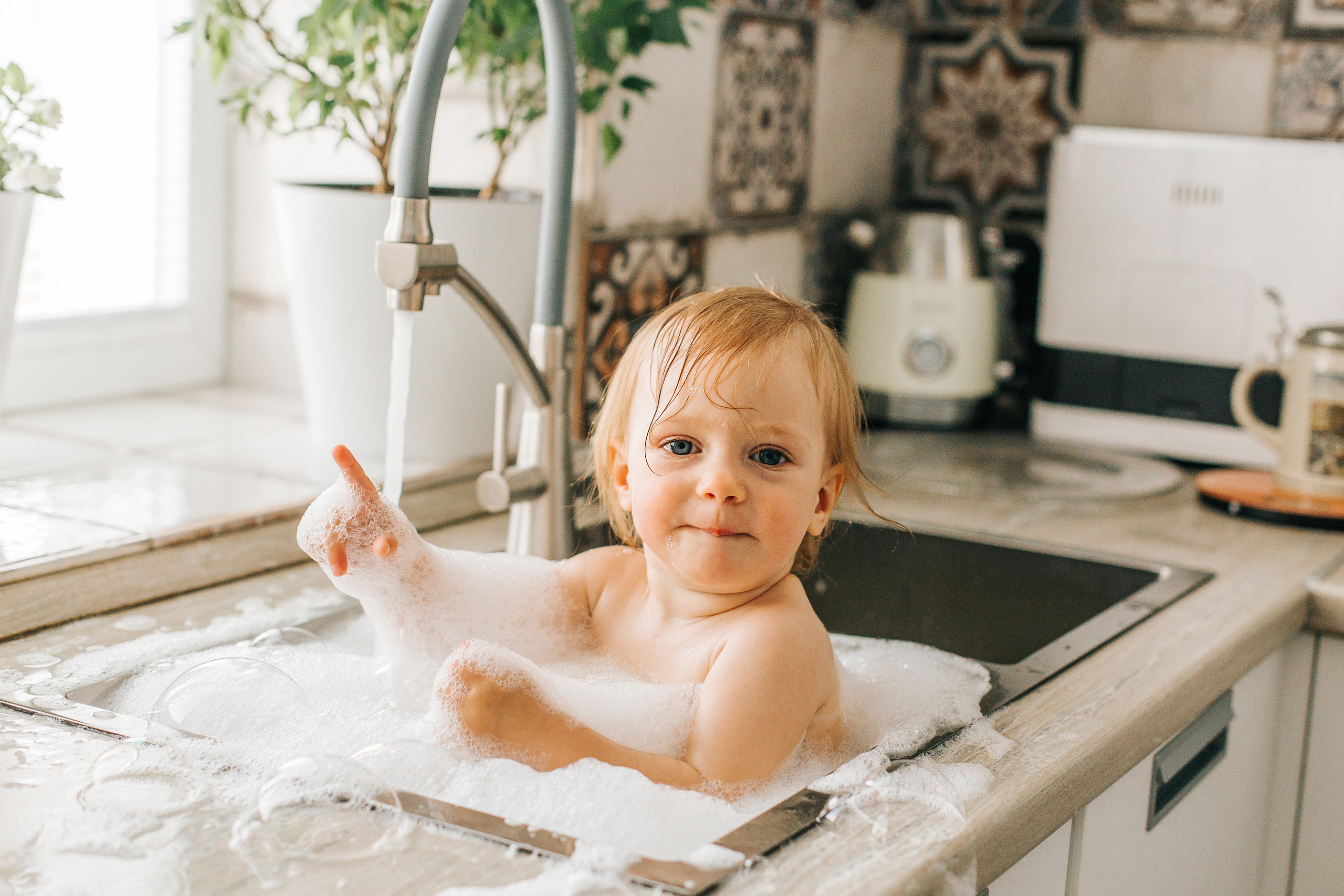 Аделина. Веселые купашки. Фотограф новорожденных и детский в Сергиевом Посаде Кругликова Юлия