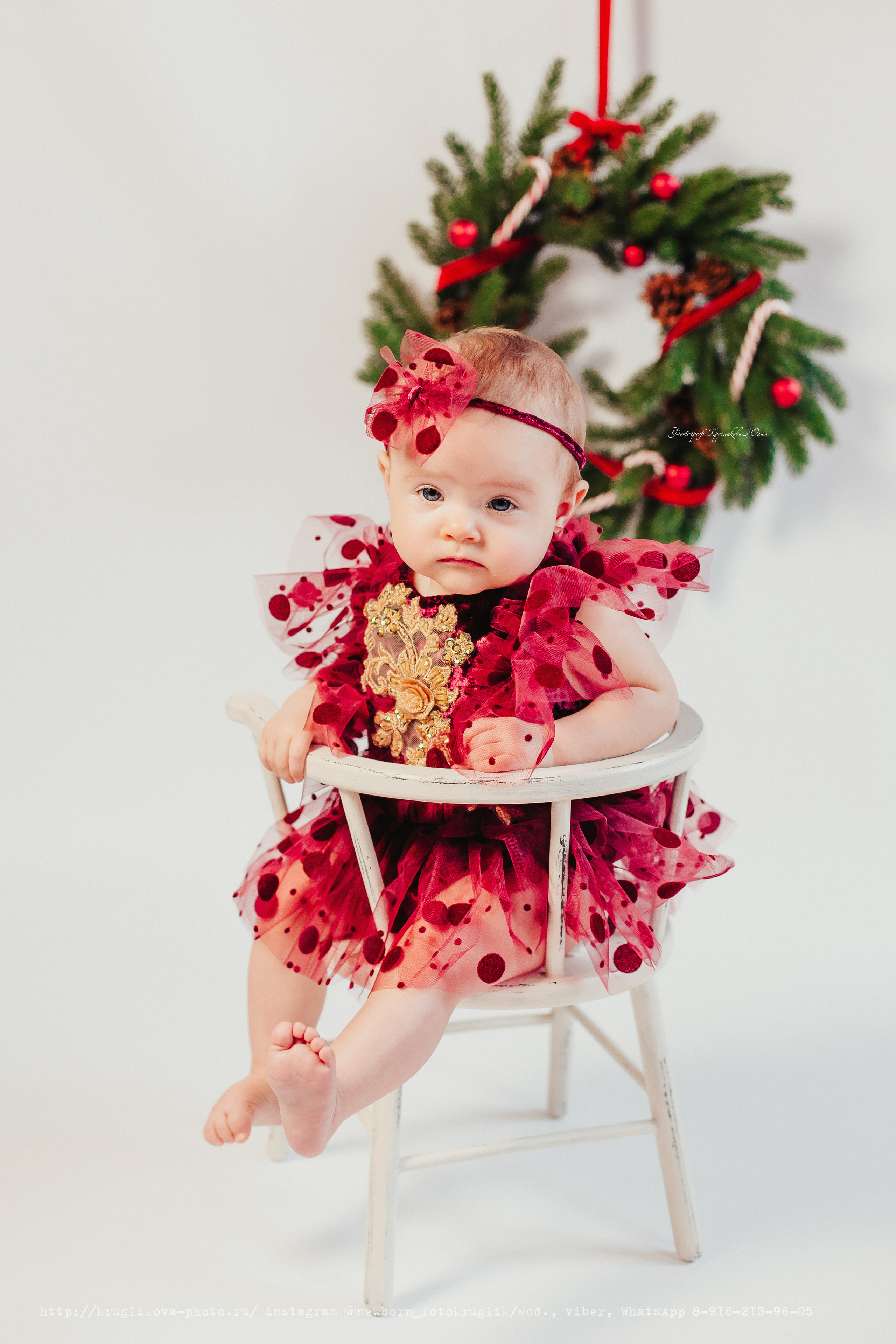 Ульяна. Новогодний проект. 7 месяцев. Фотограф новорожденных и детский в Сергиевом Посаде Кругликова Юлия
