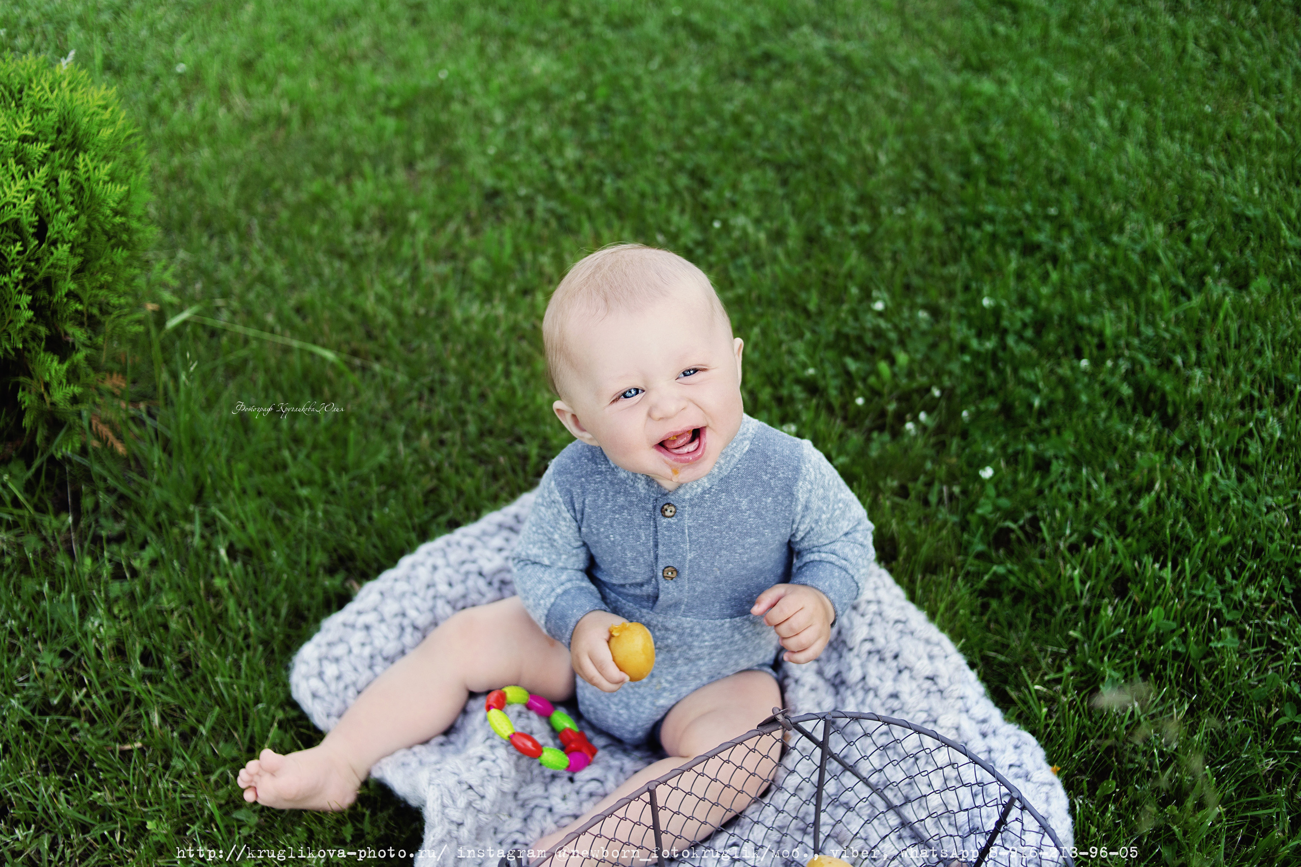 Артемий. 9 месяцев. На природе. Фотограф новорожденных и детский в Сергиевом Посаде Кругликова Юлия